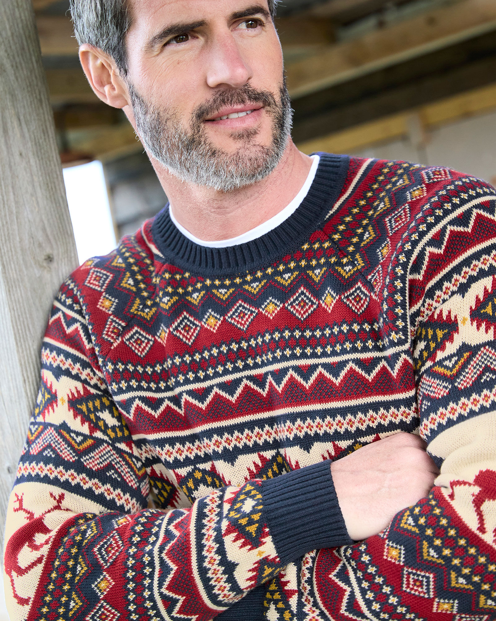Cotton Novelty "Driving Home" Crew Neck Jumper