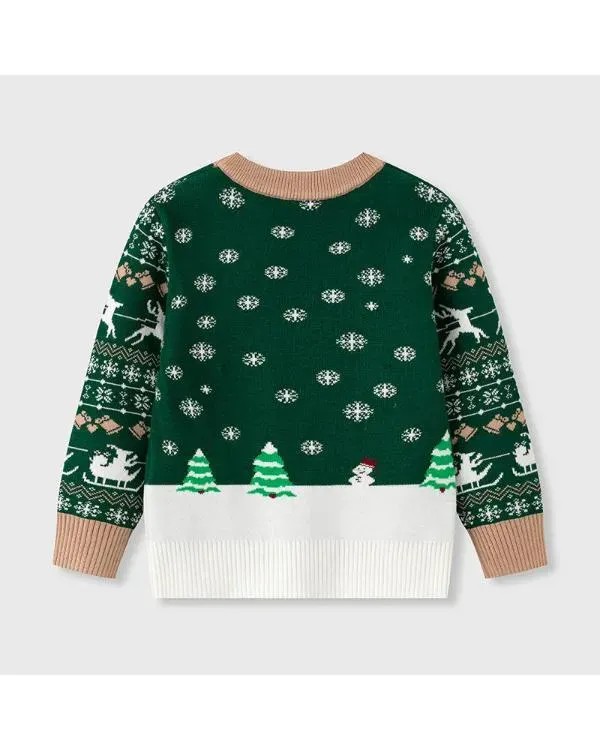 Nostalgic Red Truck & Tree Christmas Jumper