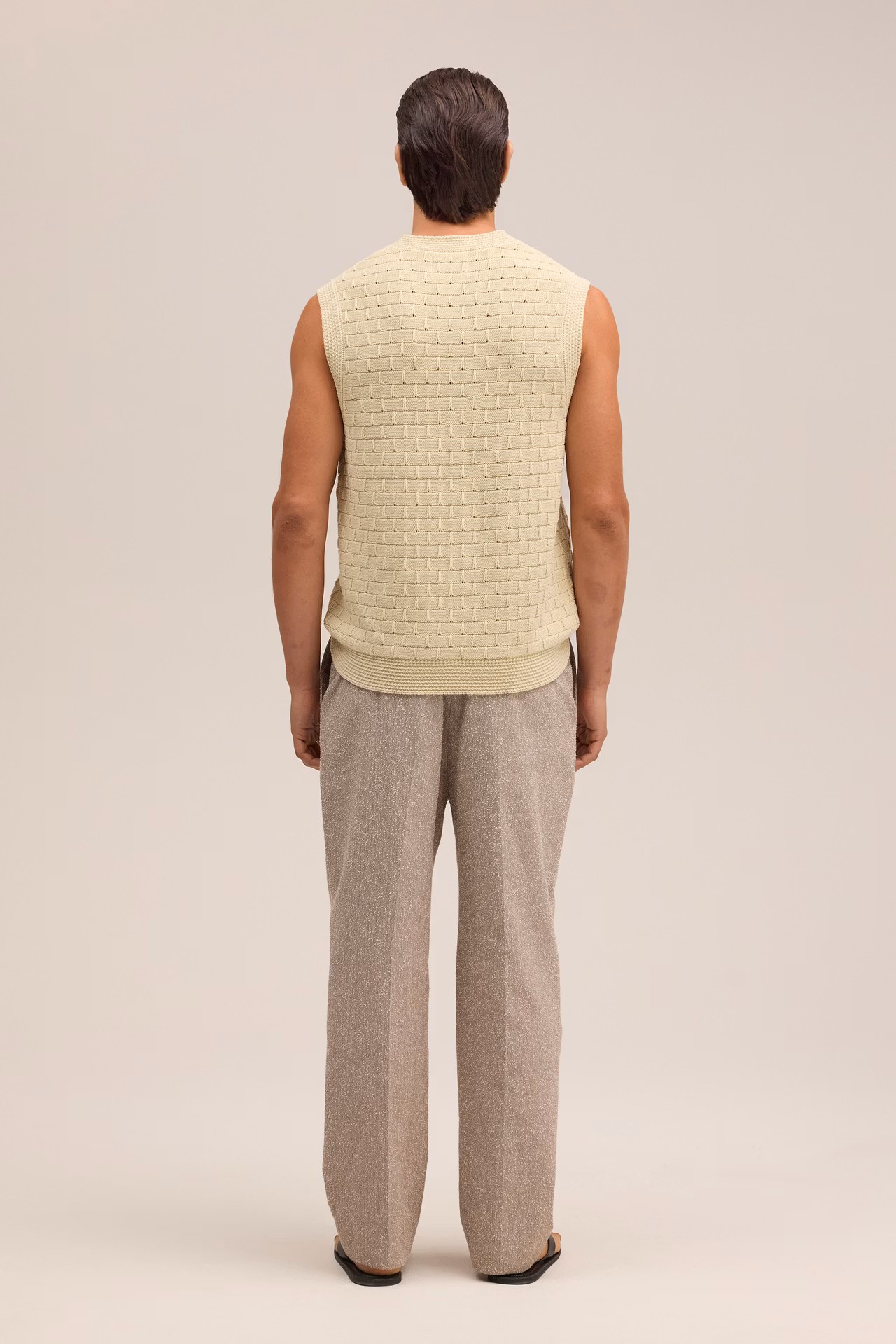 Organic Cotton Textured Layering Vest