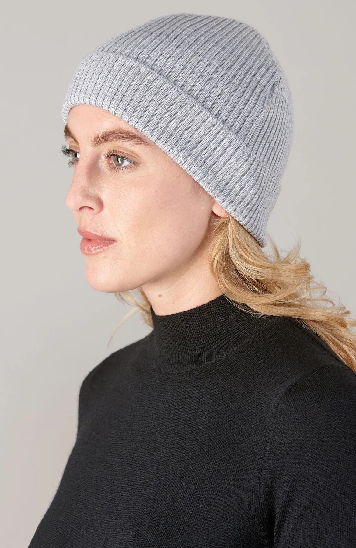 Premium Ribbed Extra Fine Merino Wool Beanie