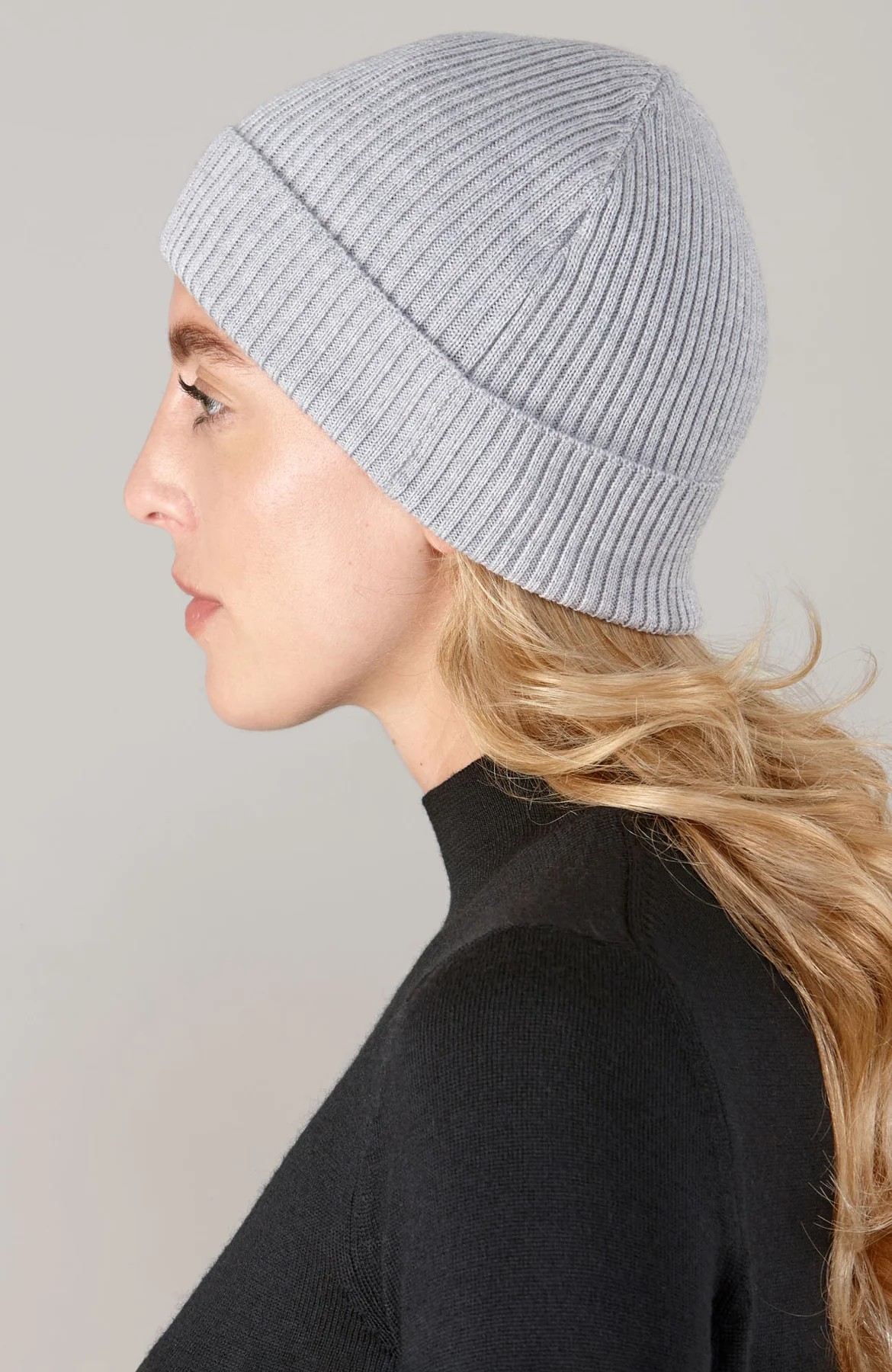Premium Ribbed Extra Fine Merino Wool Beanie