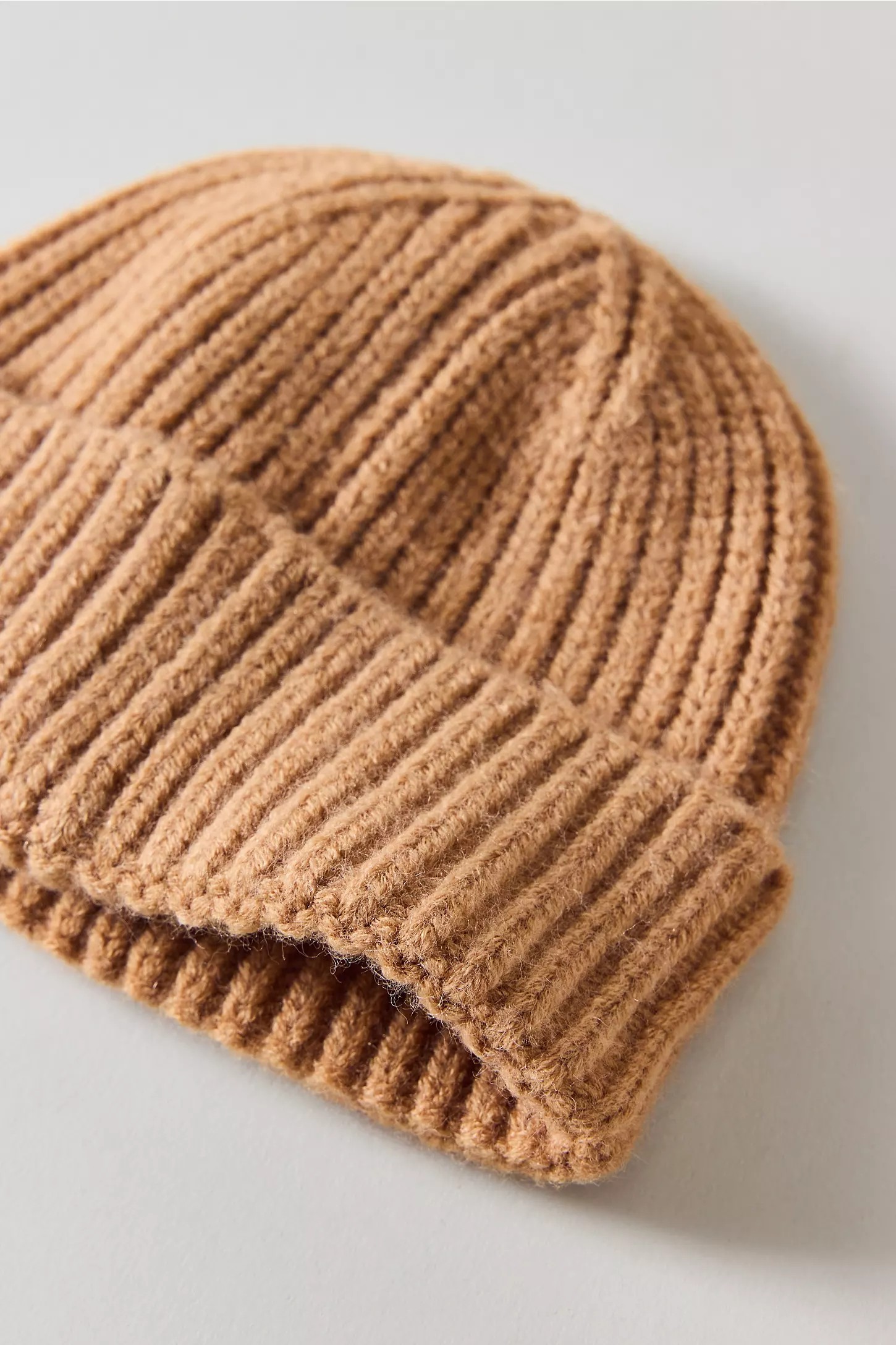 Premium Ribbed Short Roll Beanie