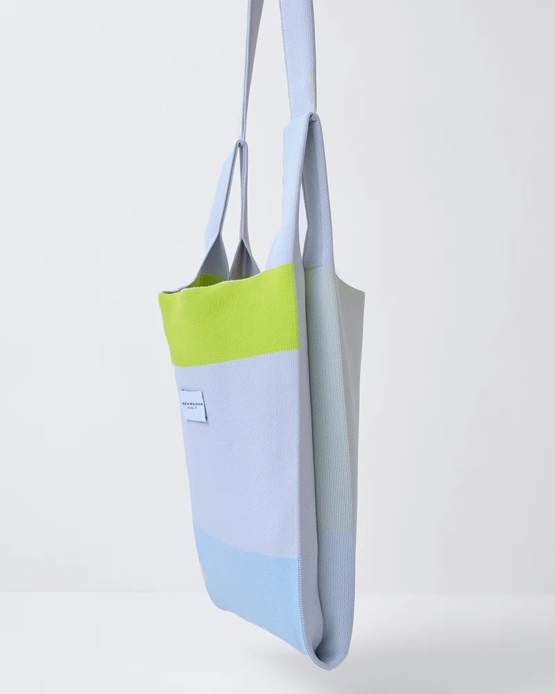 Colorblock Recycled Polyester Knit Tote