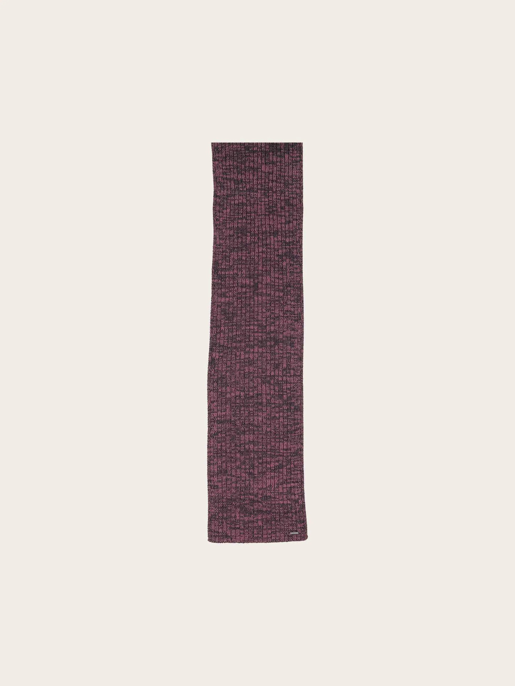 Ribbed Wool-Blend Knit Scarf