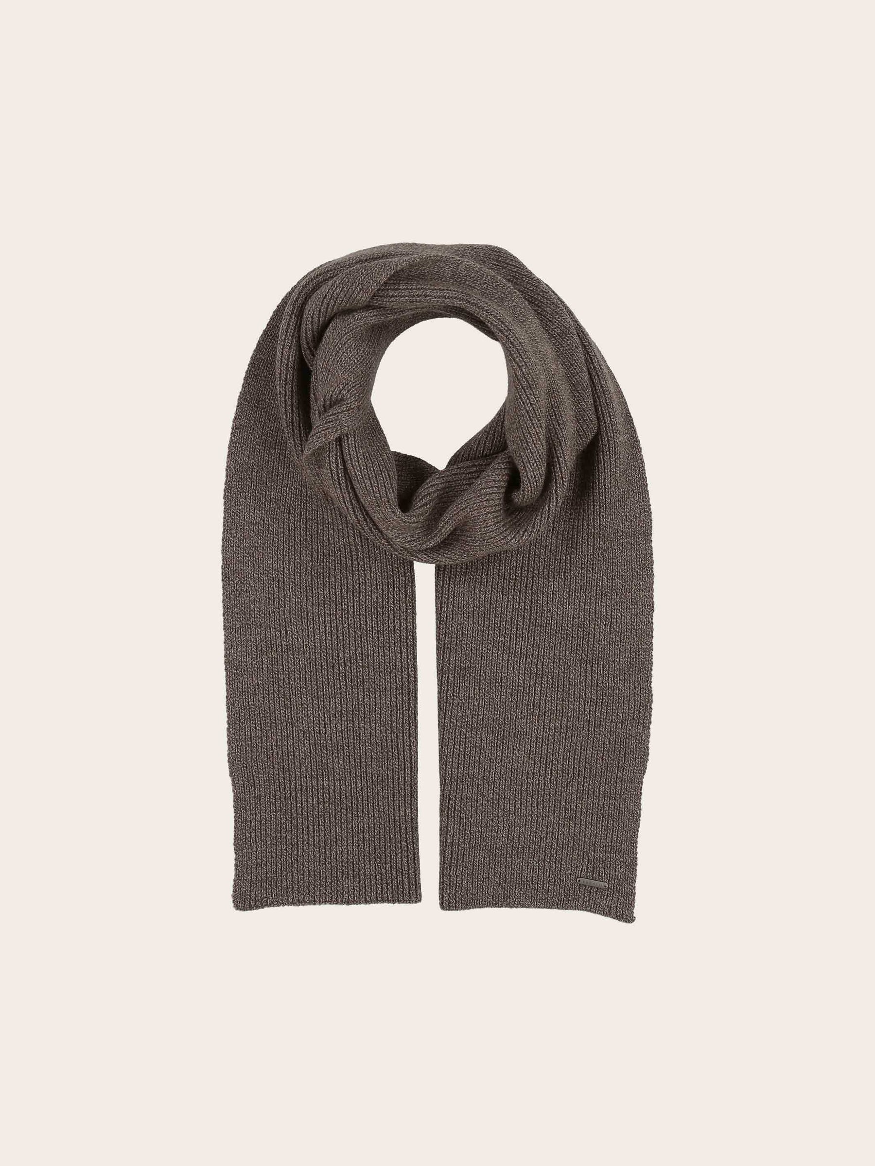 Single-Colored Knitted Wool Scarf