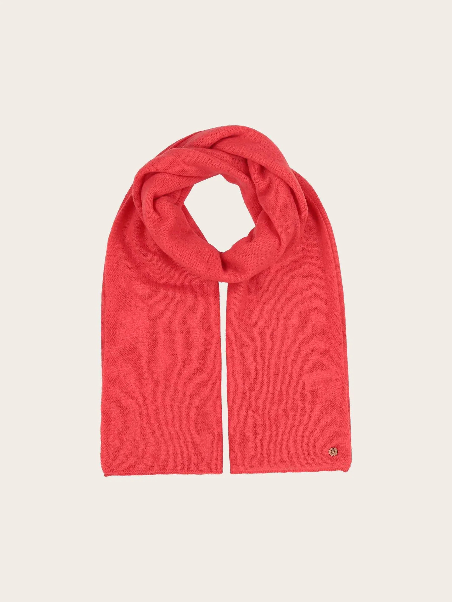 Single-Colored Pure Wool Knit Scarf
