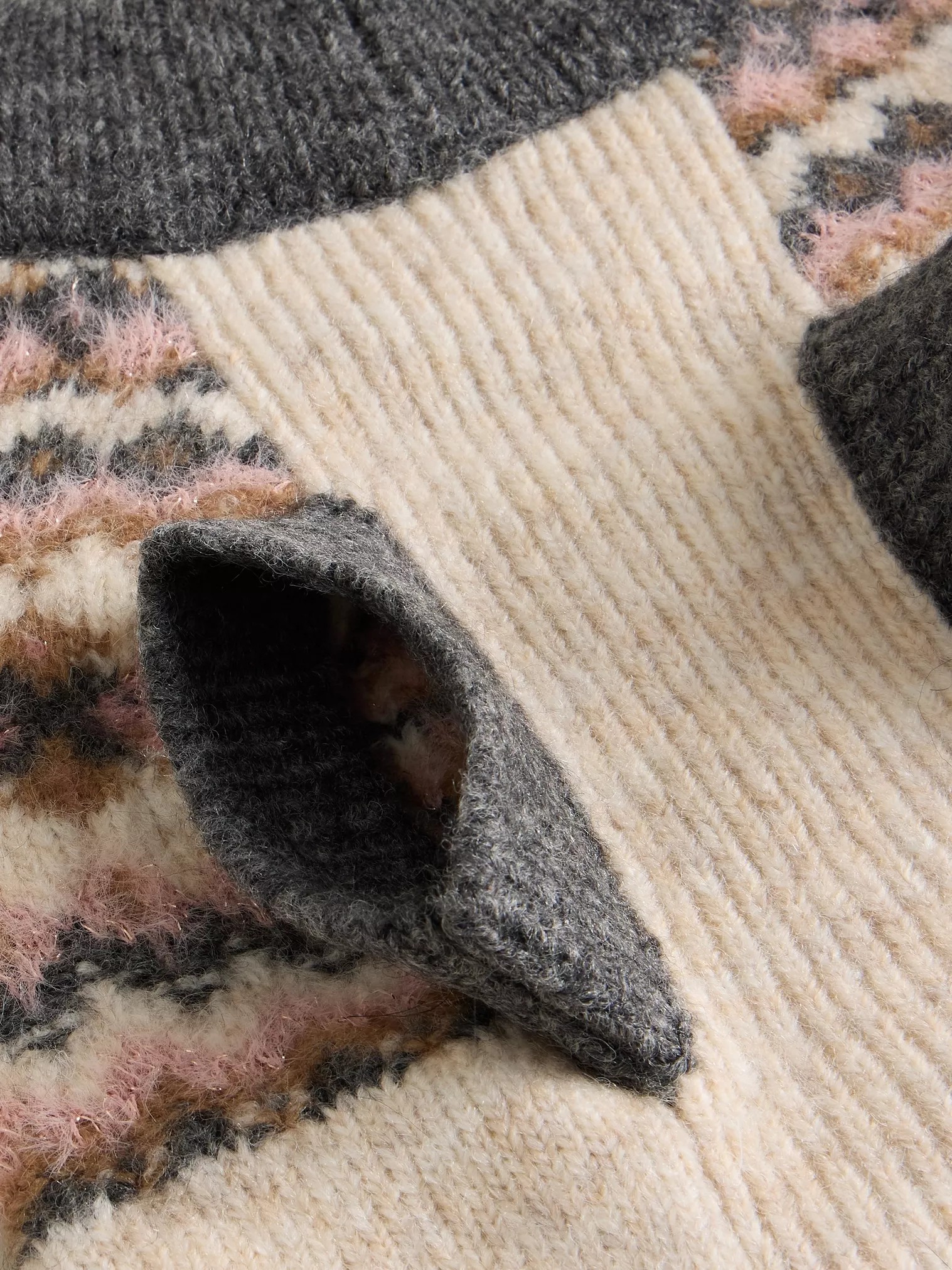 Festive Metallic Fairisle Dog Jumper