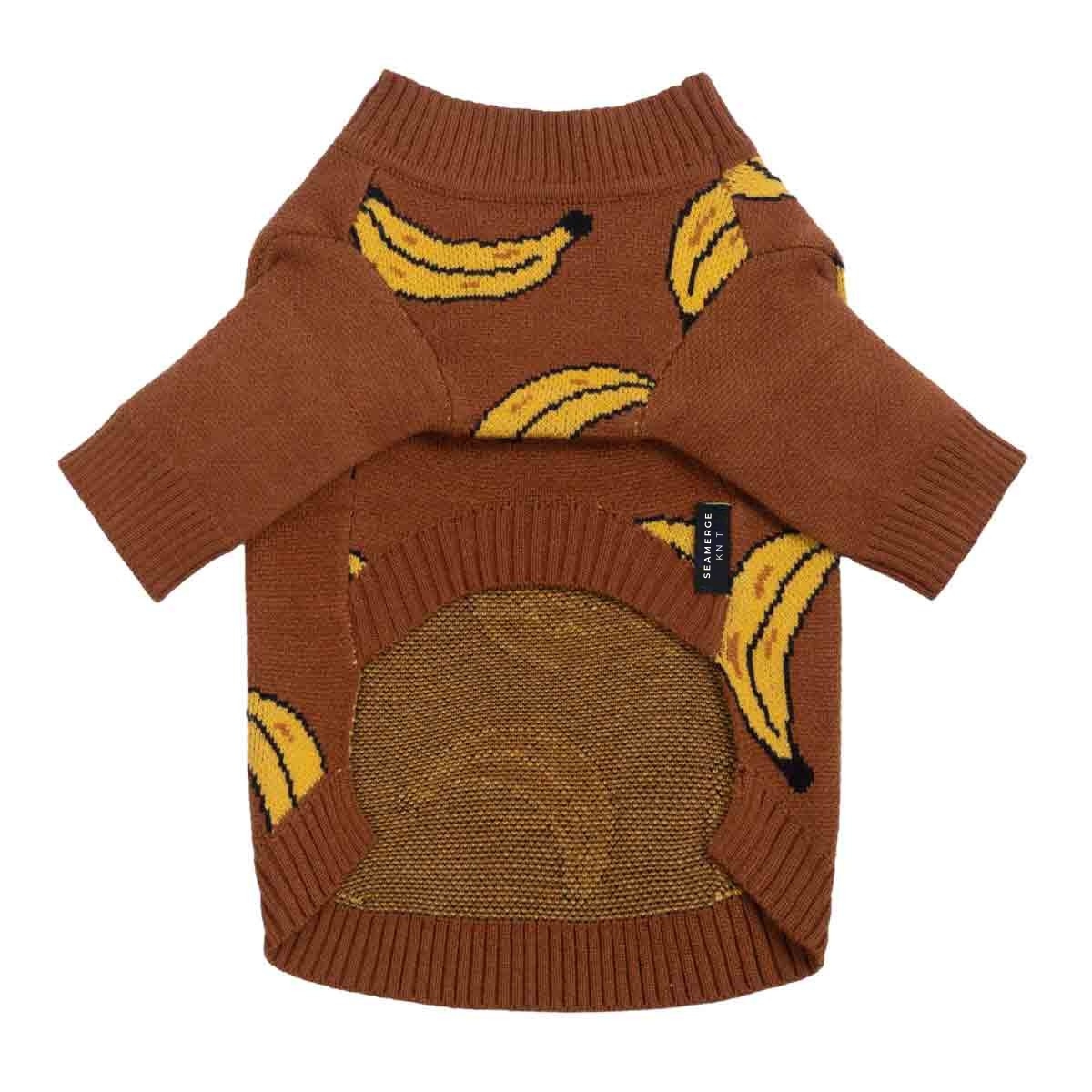 Luxe Sienna Banana Jacquard Pet Sweater