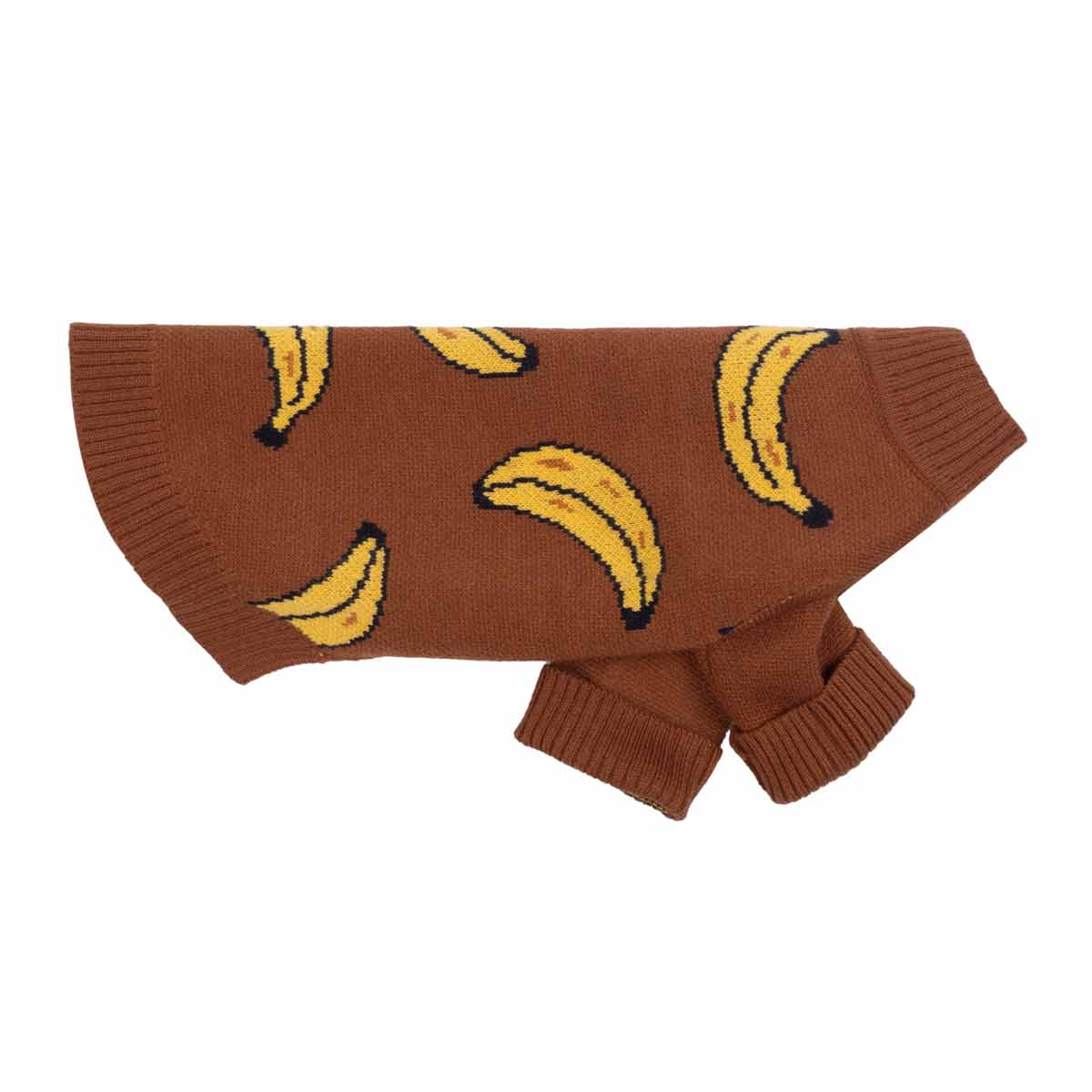 Luxe Sienna Banana Jacquard Pet Sweater