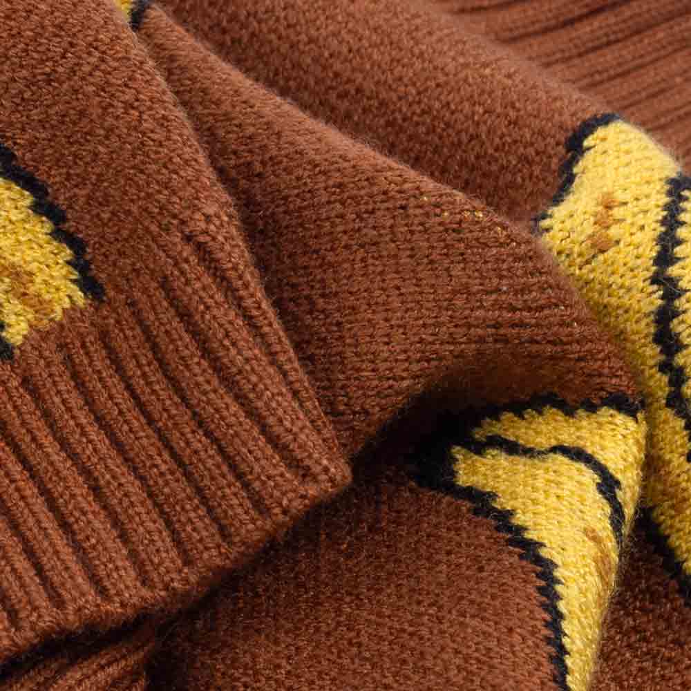 Luxe Sienna Banana Jacquard Pet Sweater