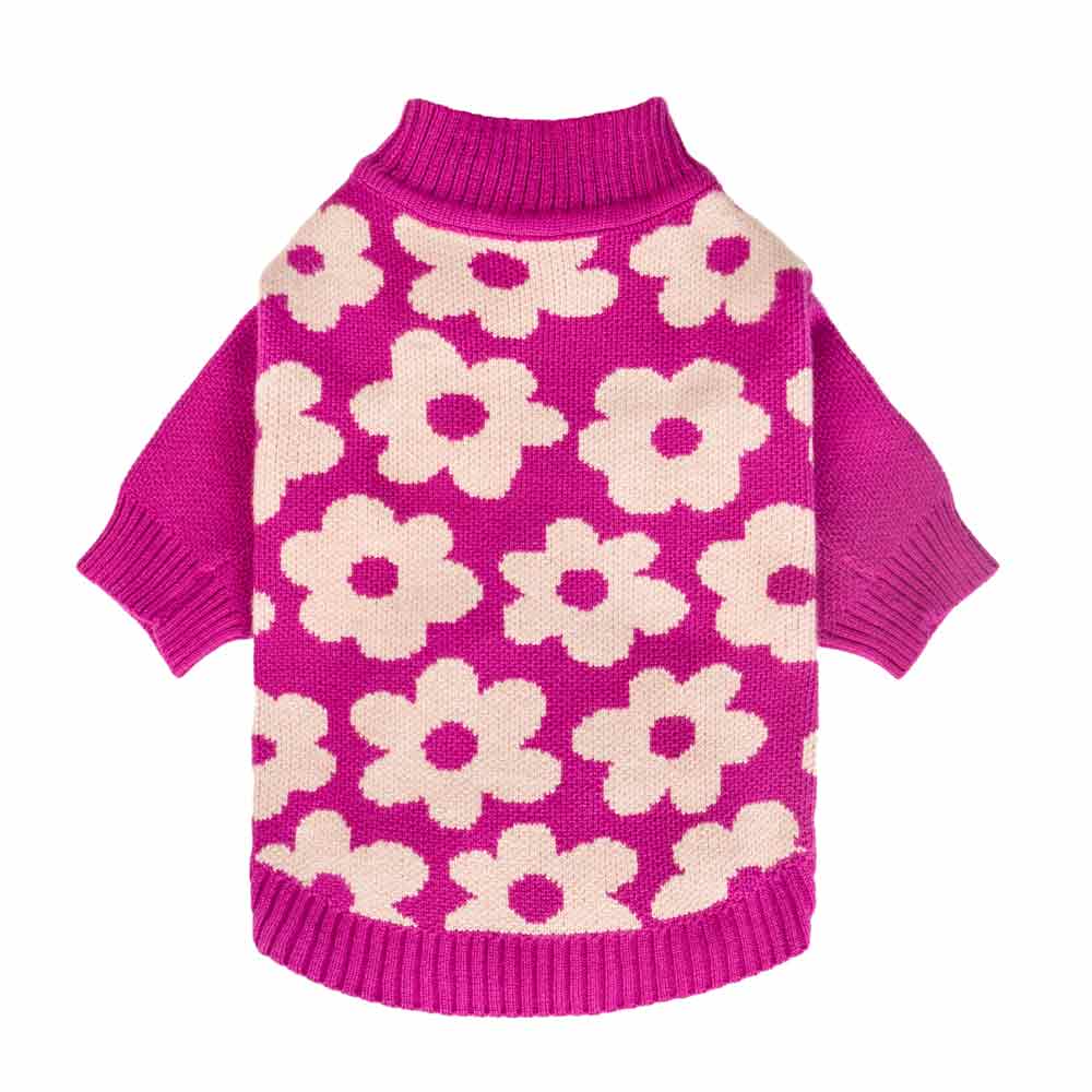 Spring Blossom Jacquard Pet Sweater
