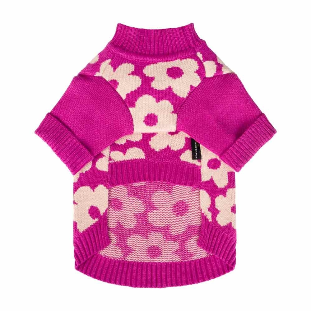 Spring Blossom Jacquard Pet Sweater