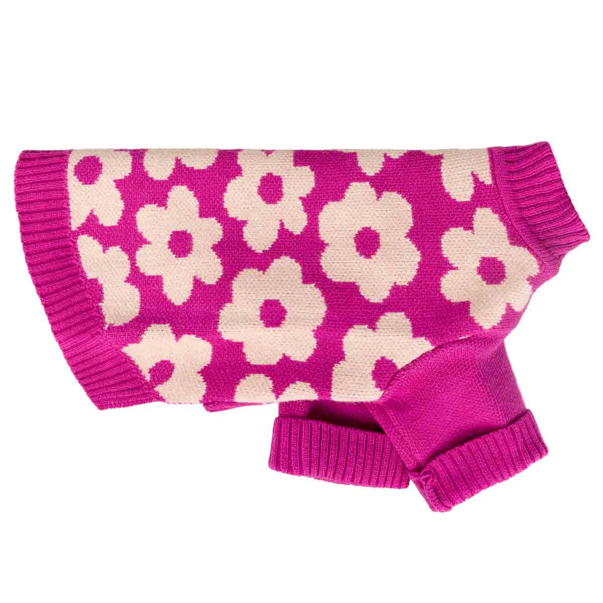 Spring Blossom Jacquard Pet Sweater