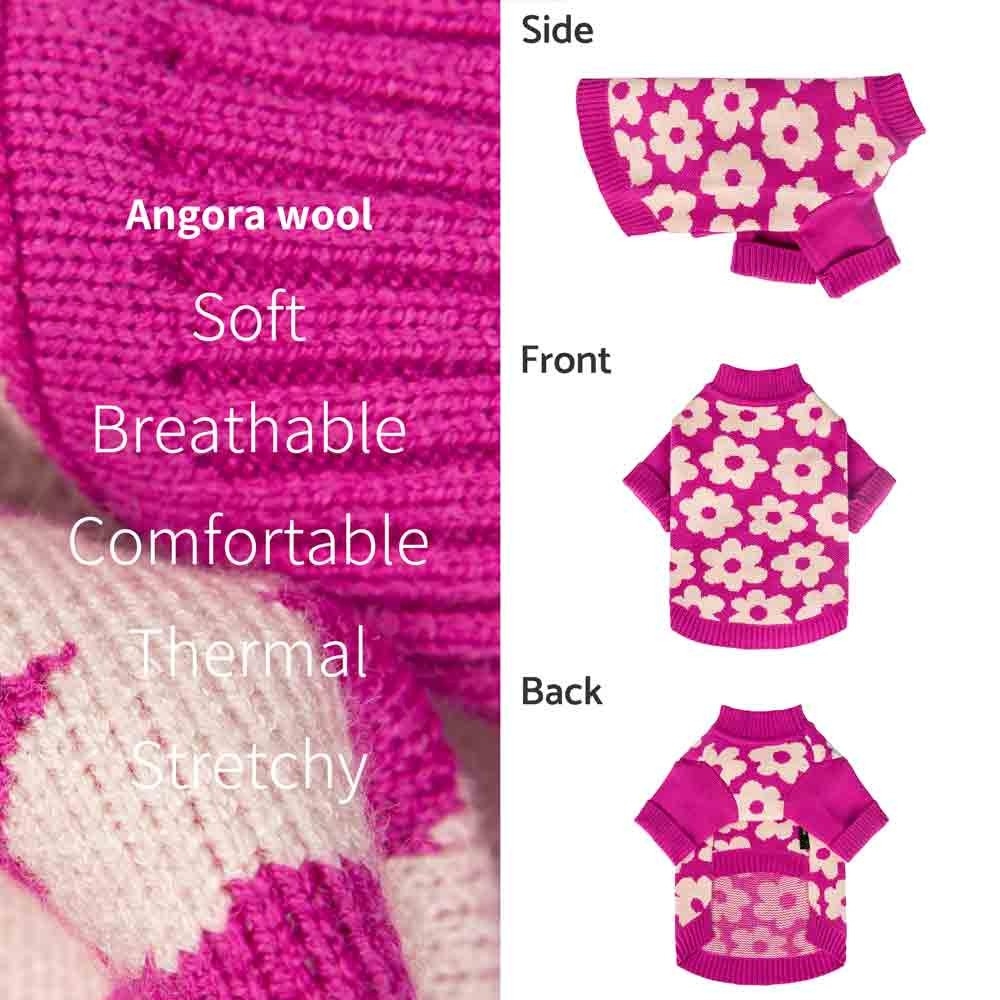 Spring Blossom Jacquard Pet Sweater