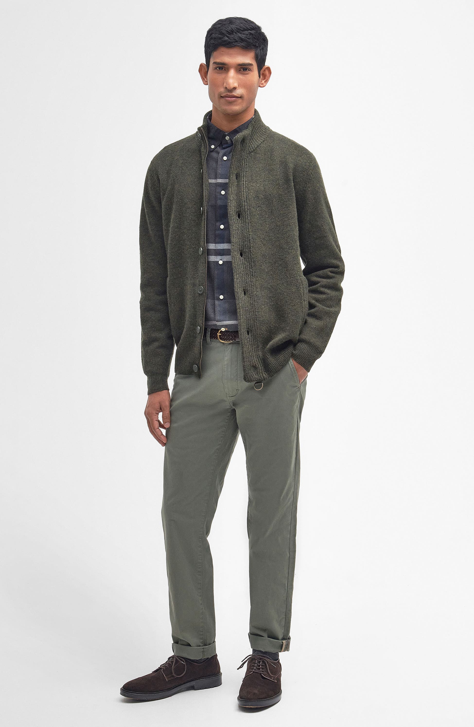 Elbow Patch Wool Cardigan