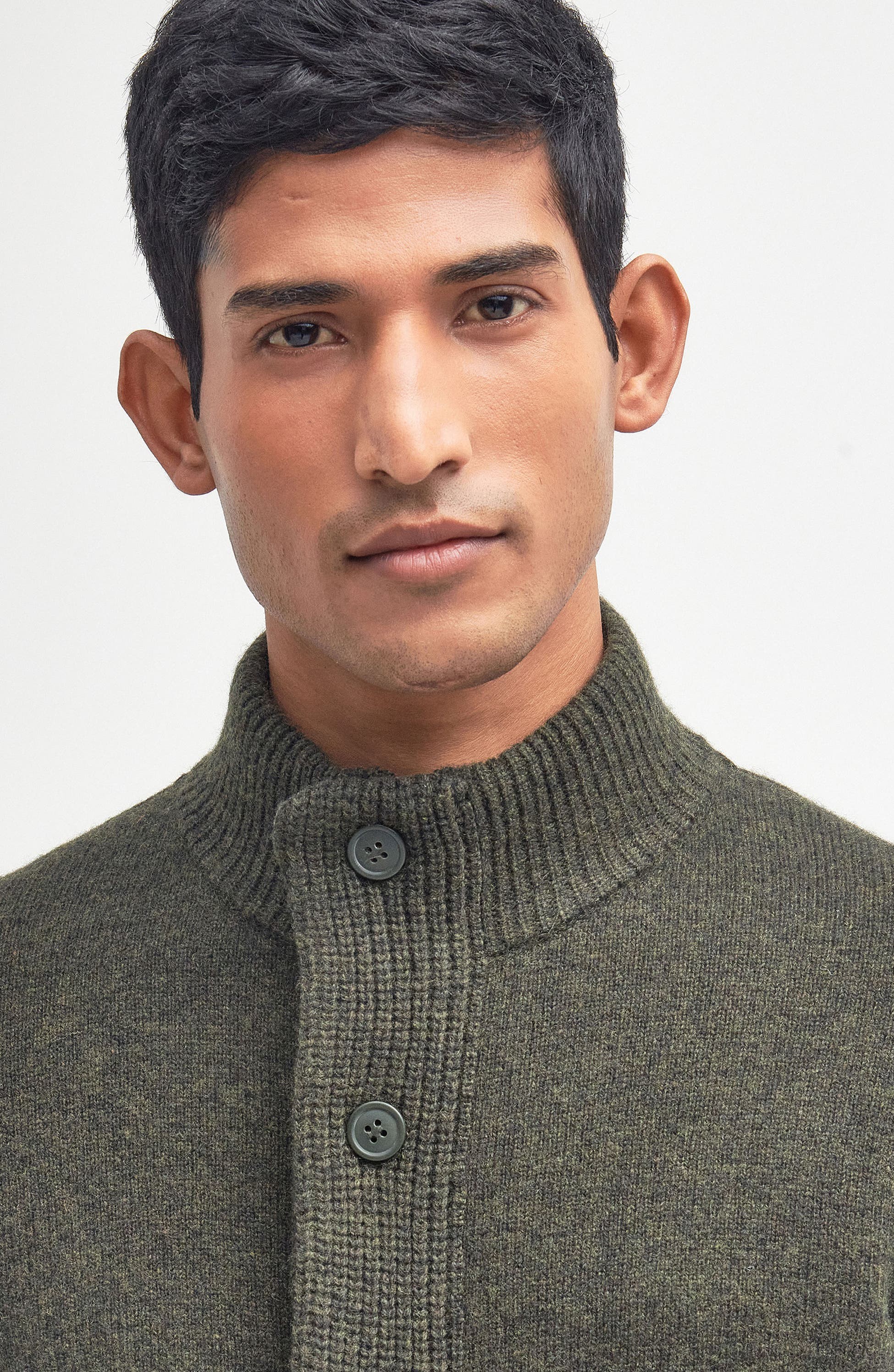 Elbow Patch Wool Cardigan