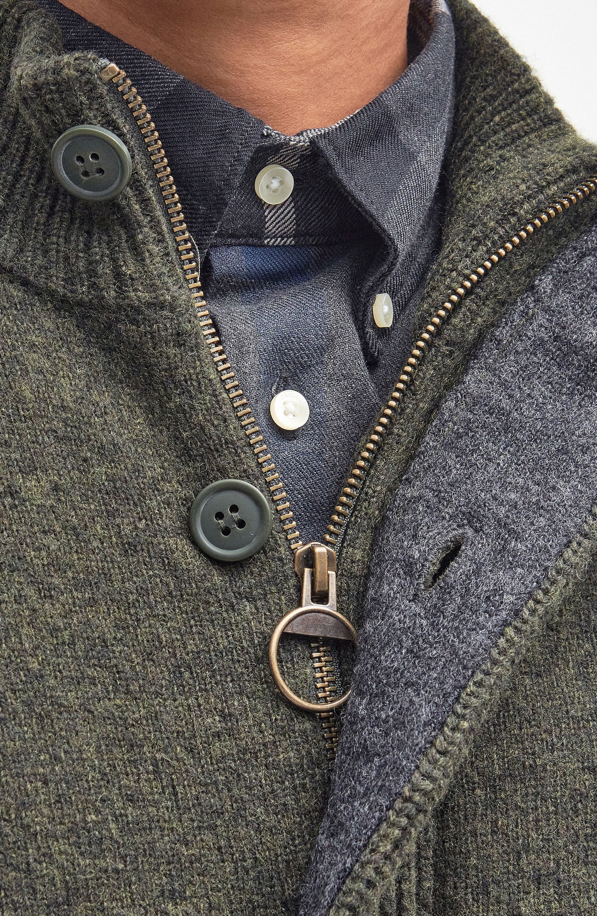 Elbow Patch Wool Cardigan