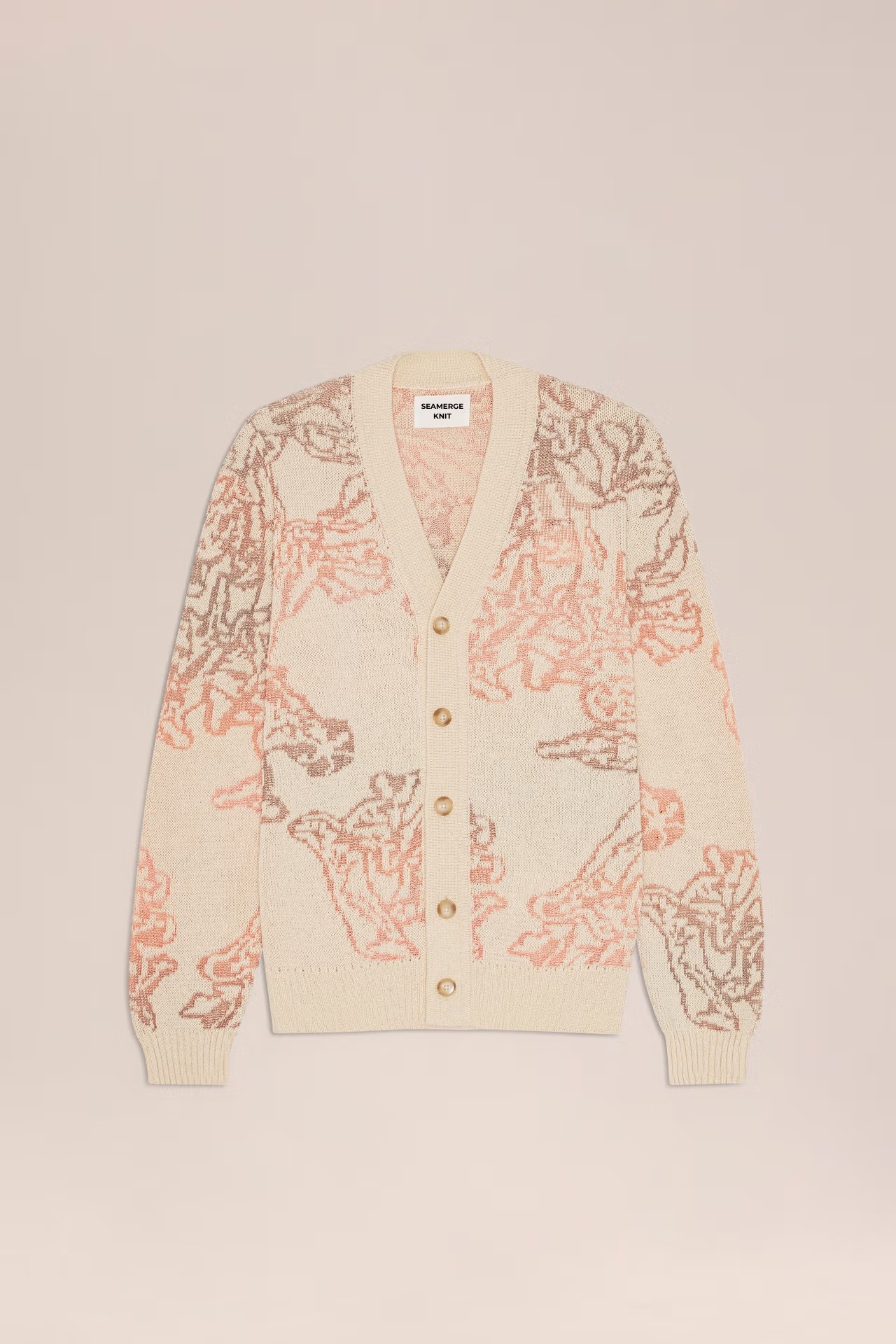 Gradient Jacquard Recycled Cotton Cardigan
