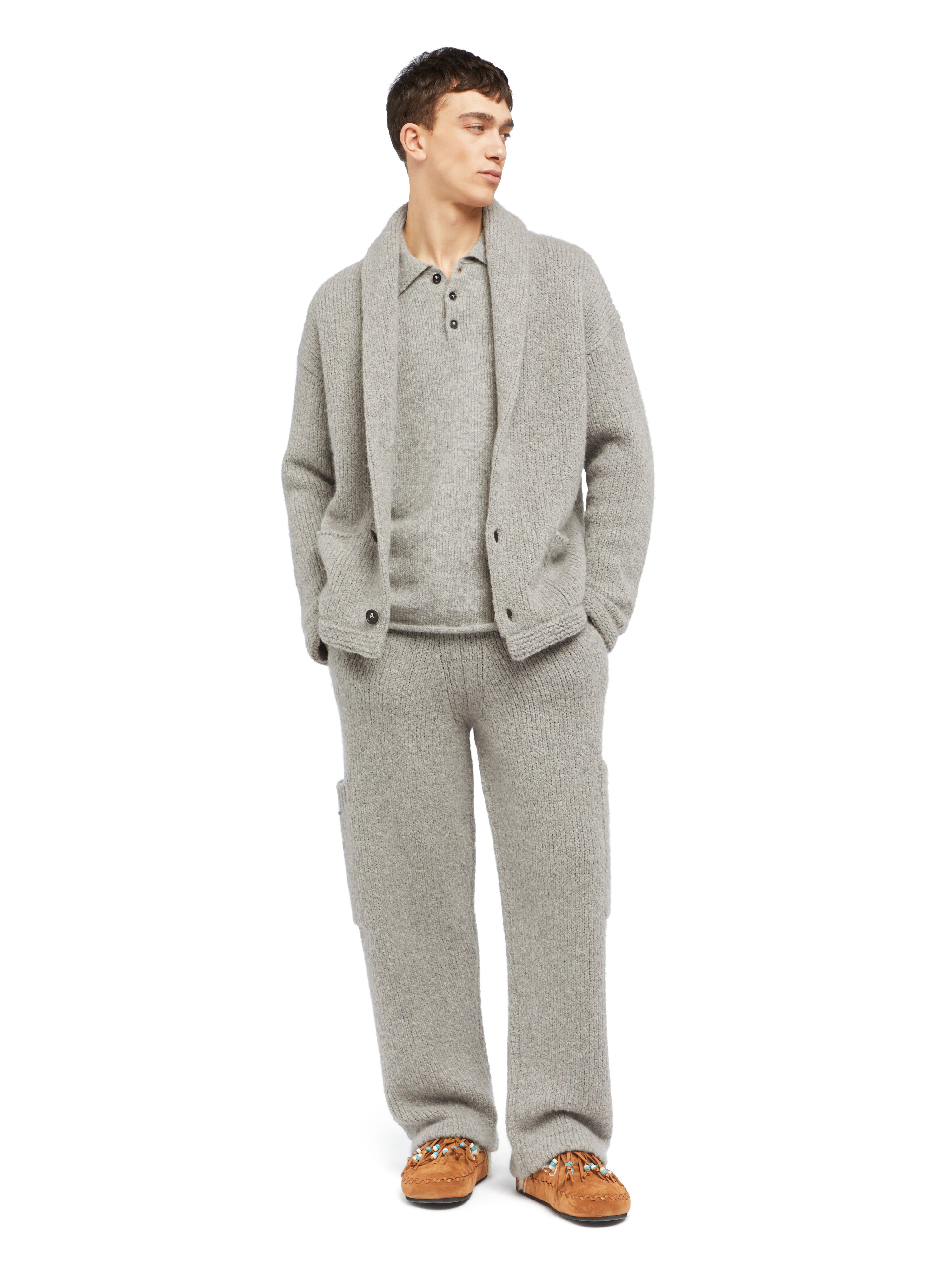 Luxury Cashmere-Silk Ribbed Cardigan