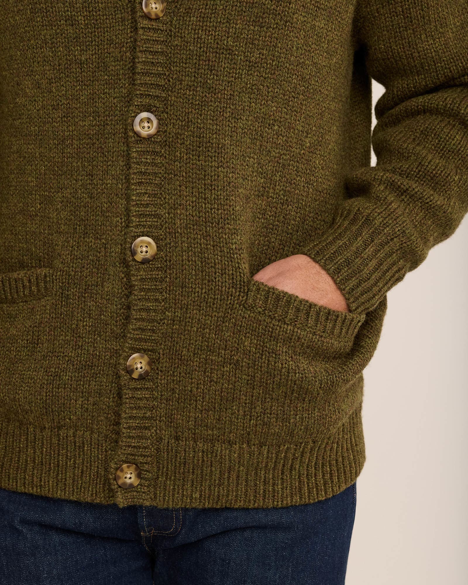 MEN'S SHETLAND COLLECTION CARDIGAN