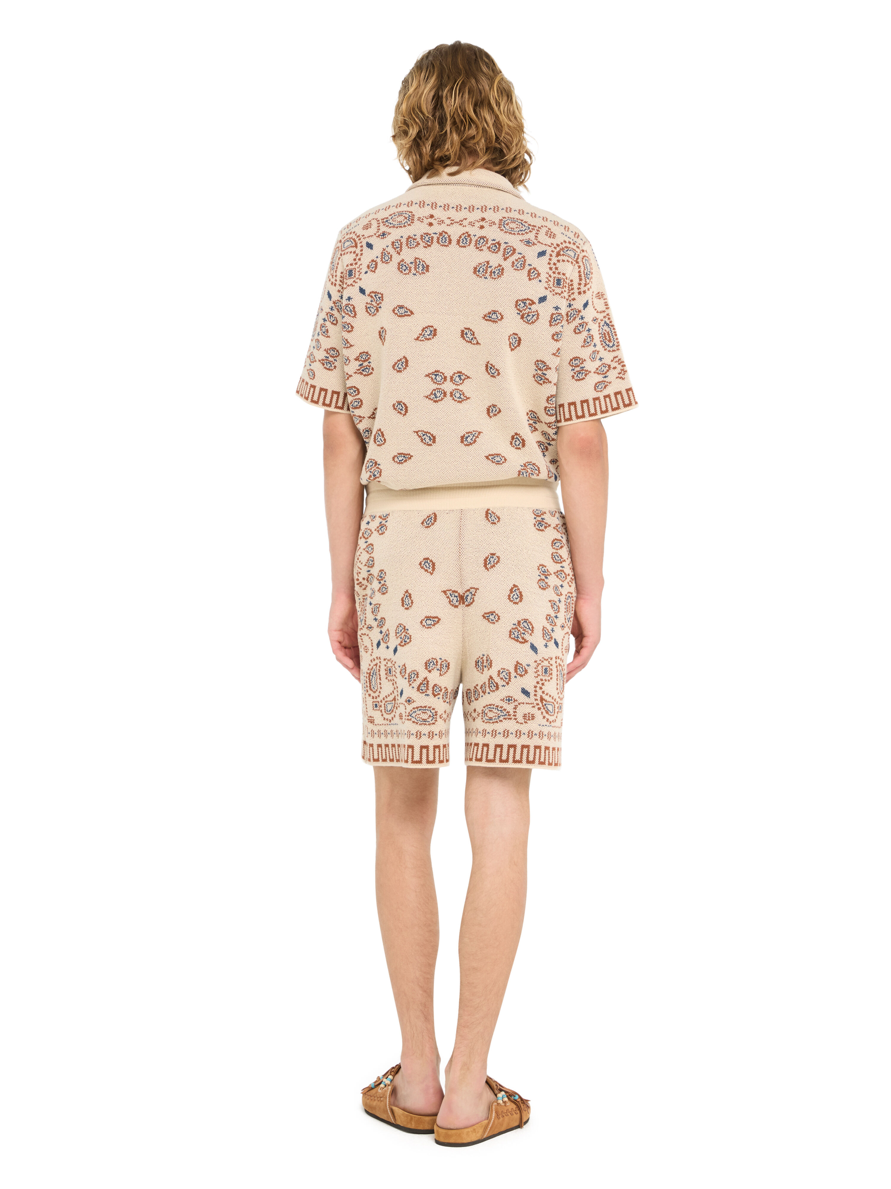 Artisanal Bandana Jacquard Bermuda Shorts