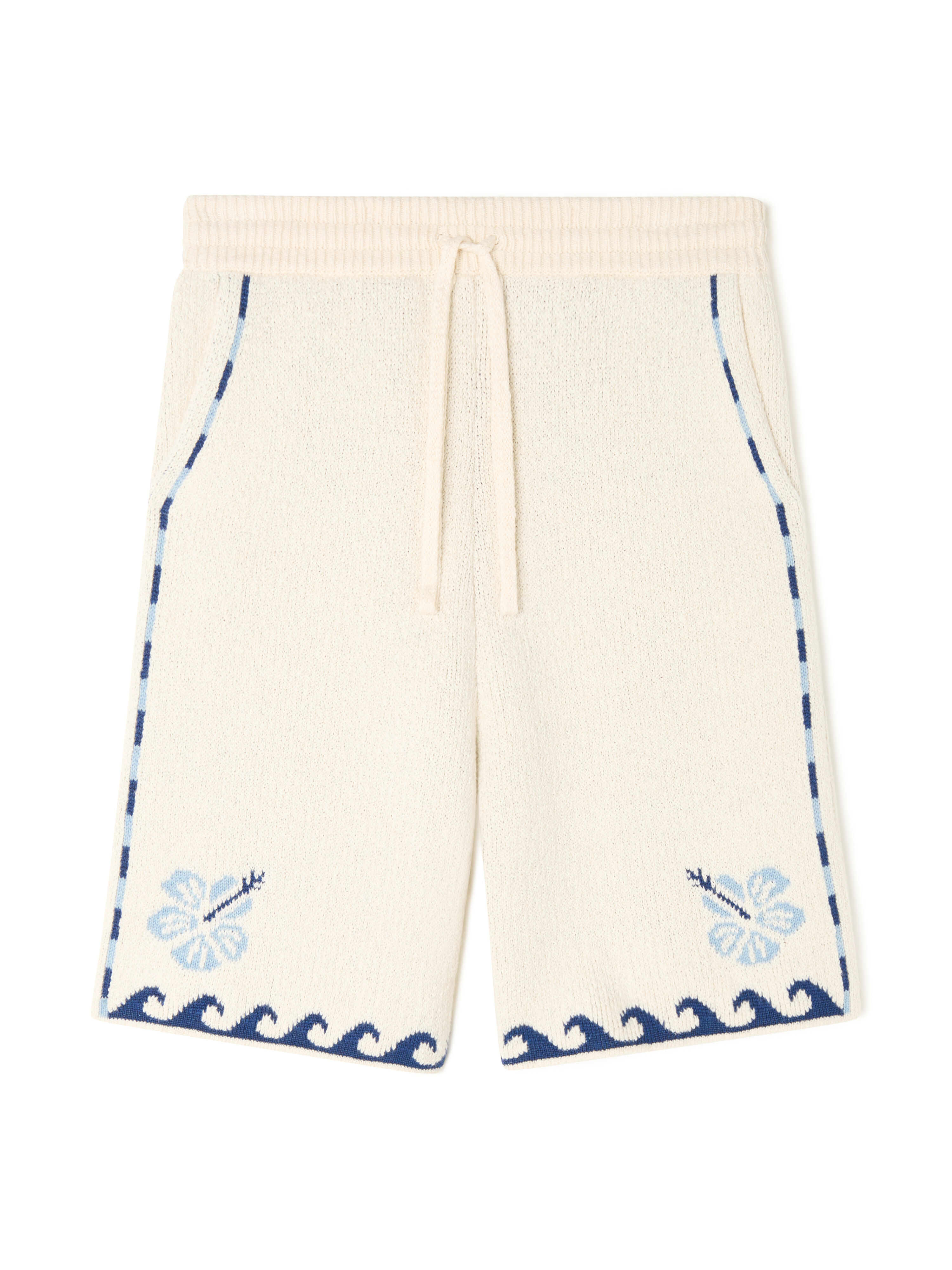 Island Heritage Jacquard Wool-Cotton Bermudas