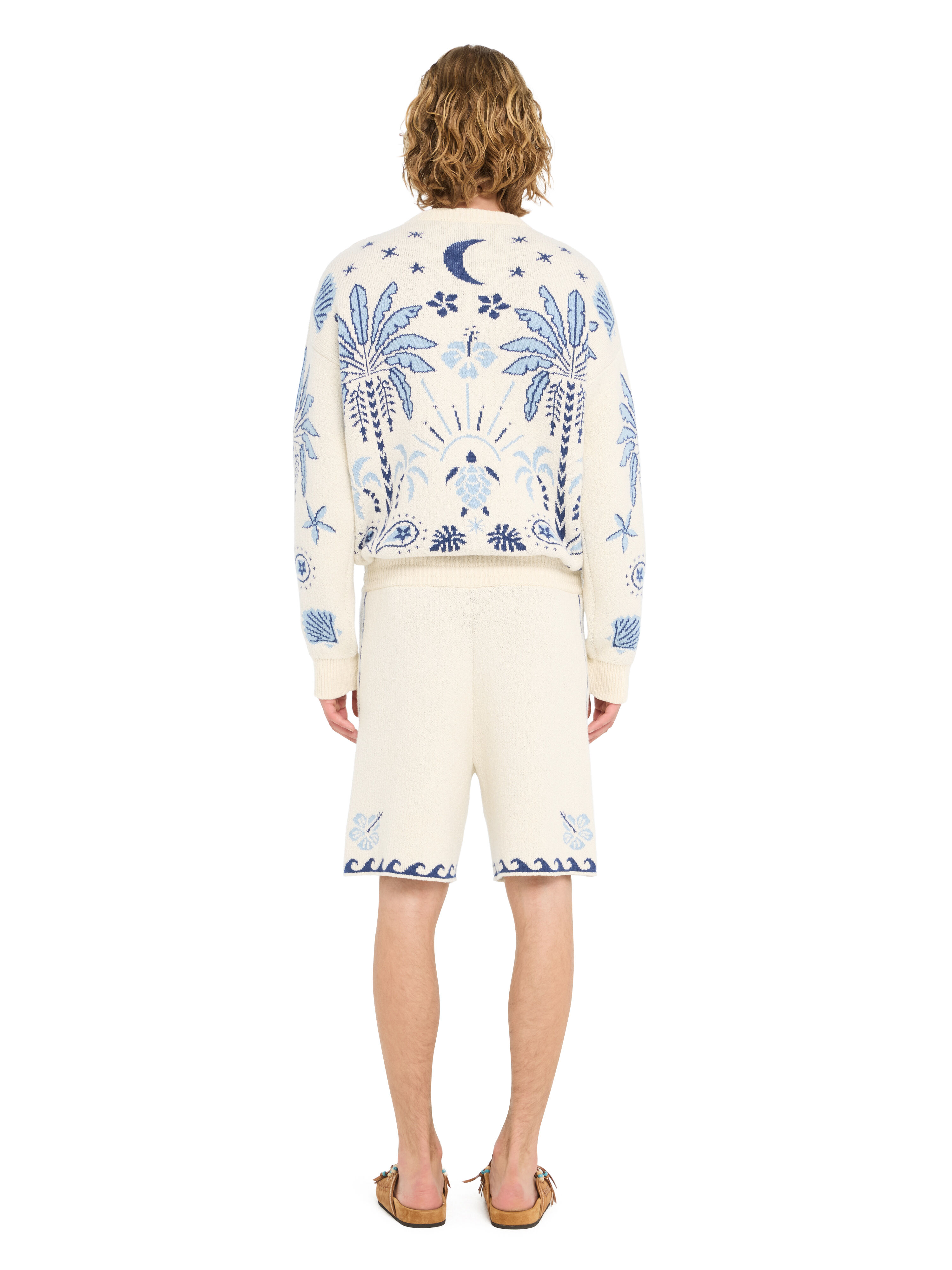 Island Heritage Jacquard Wool-Cotton Bermudas