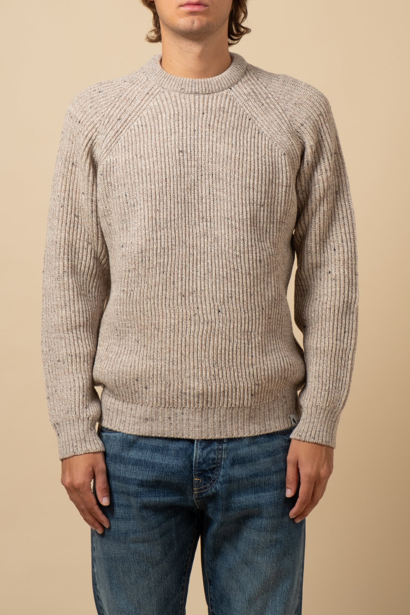 Heritage Rib-Knit Merino Crew Neck