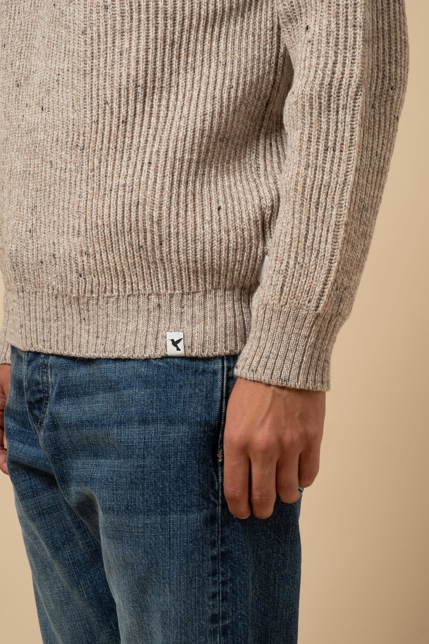 Heritage Rib-Knit Merino Crew Neck