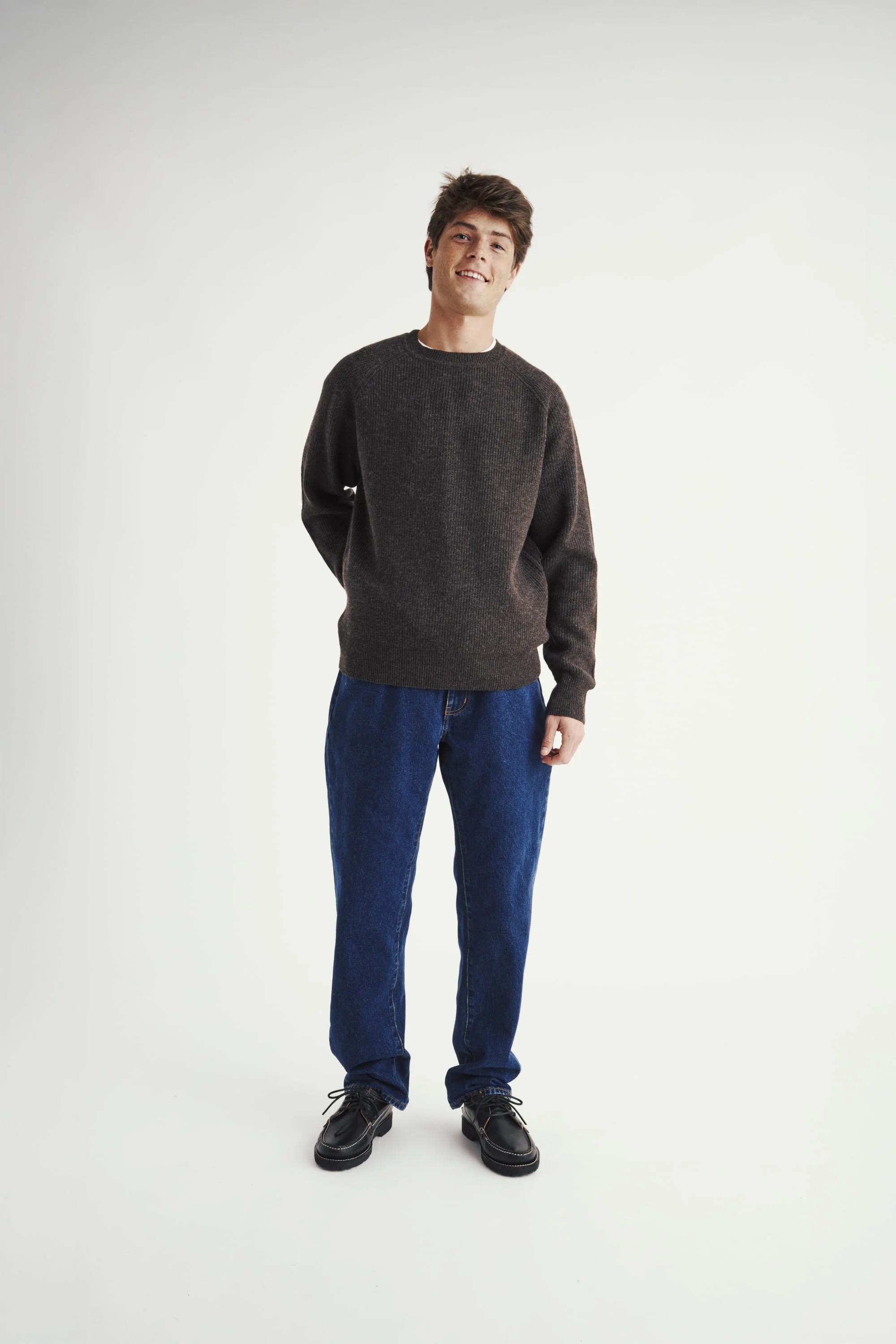 Luxe Extrafine Merino Fisherman Crew