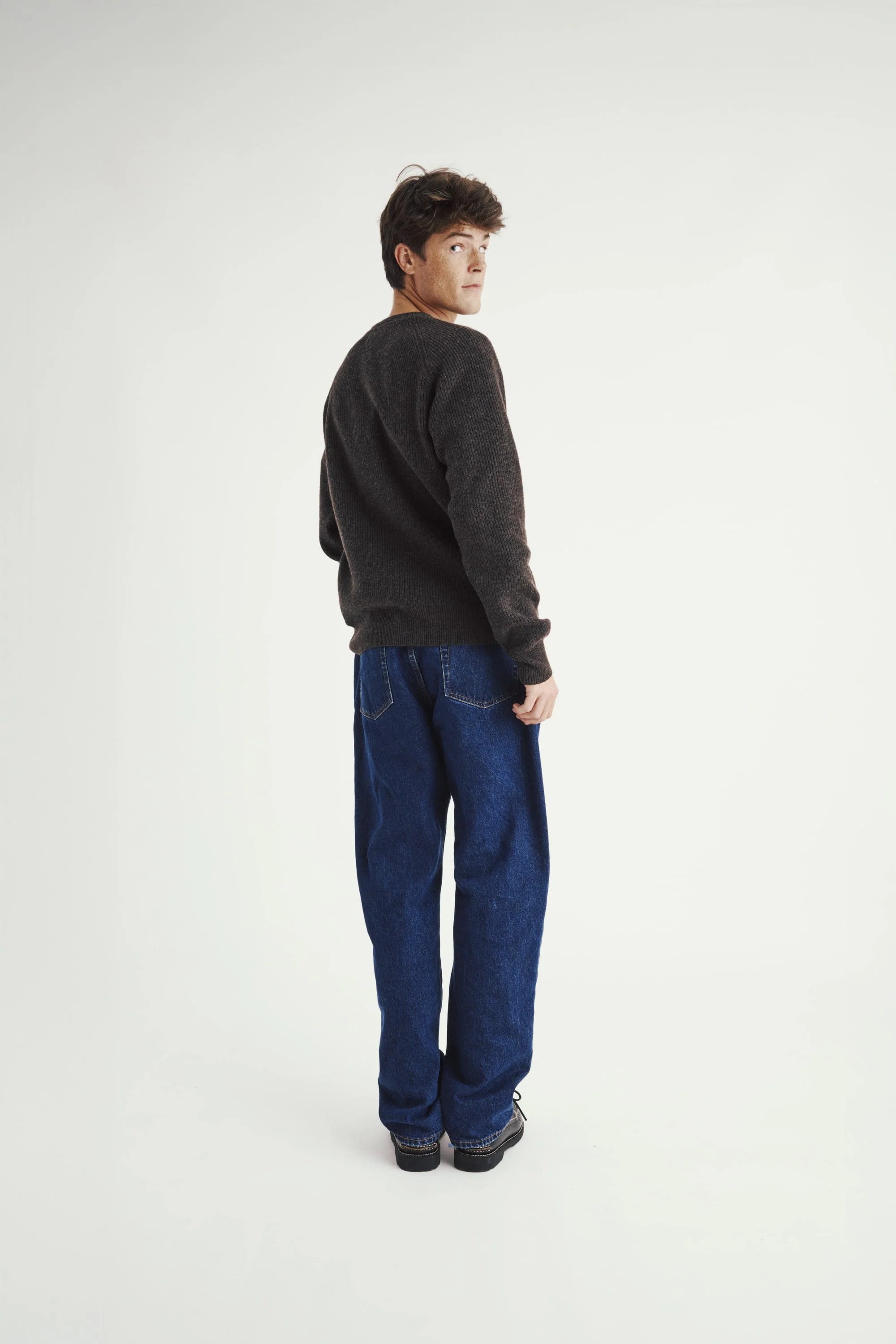 Luxe Extrafine Merino Fisherman Crew