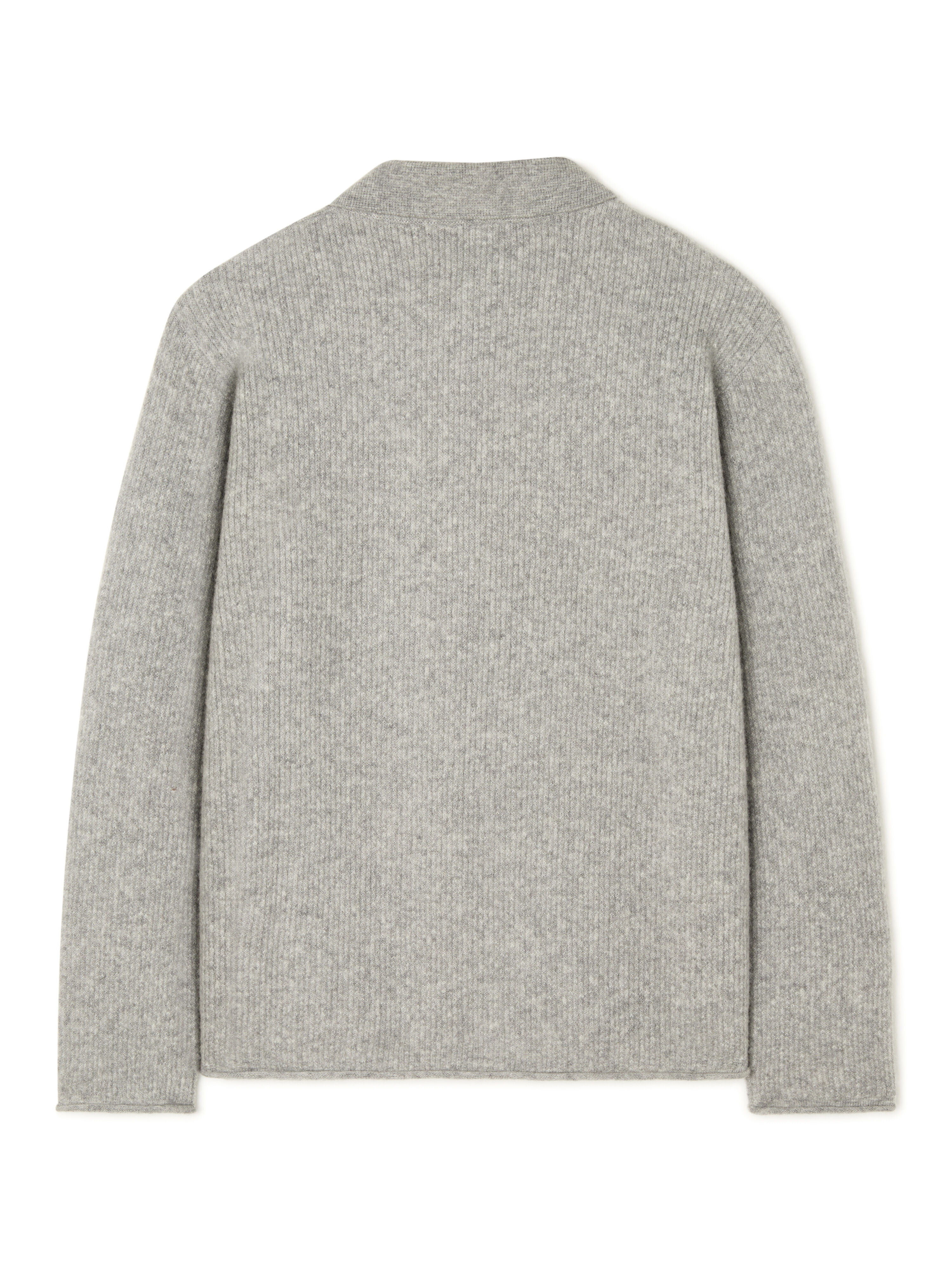 Luxury Cashmere-Silk Ribbed Polo