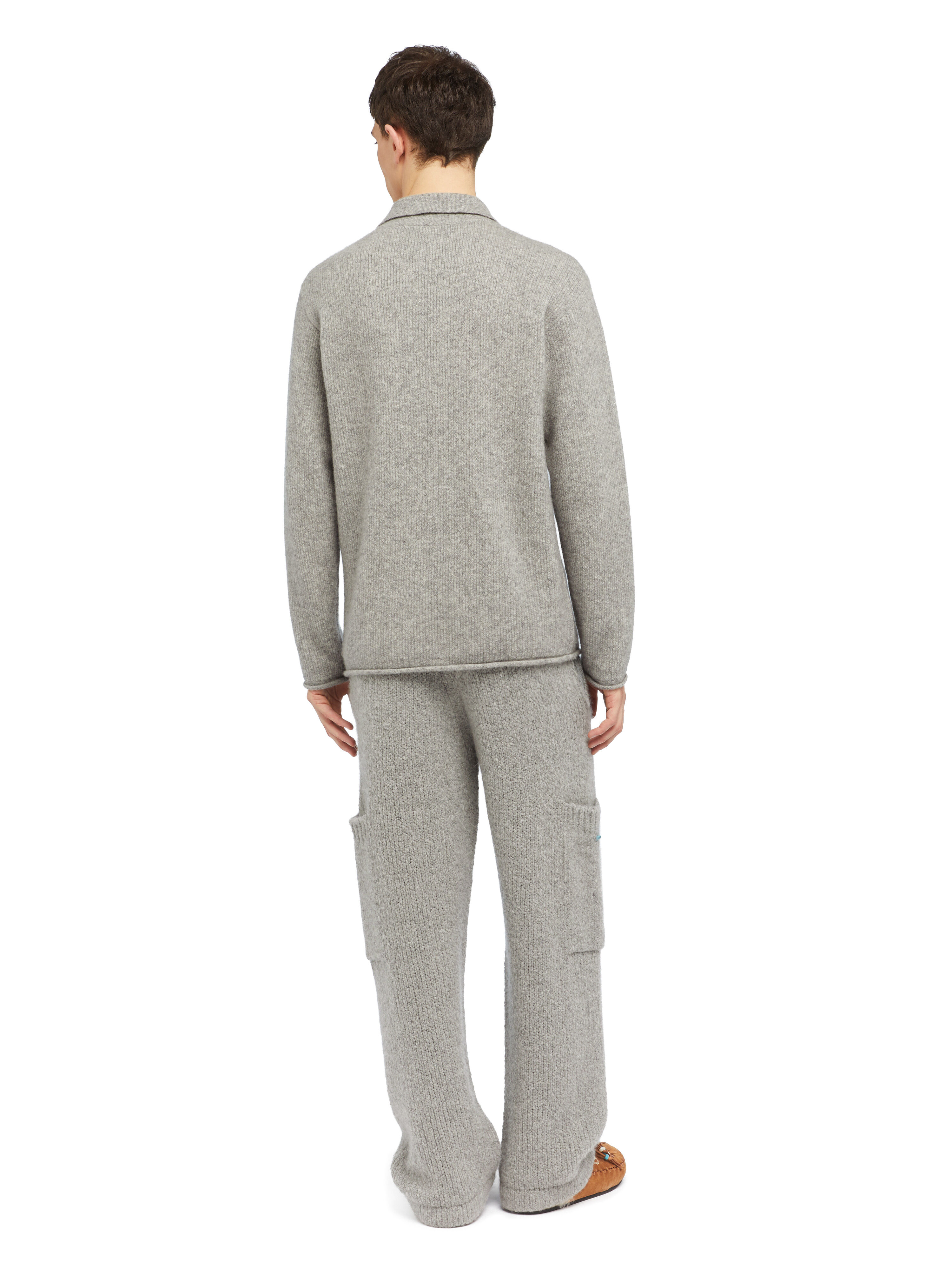 Luxury Cashmere-Silk Ribbed Polo