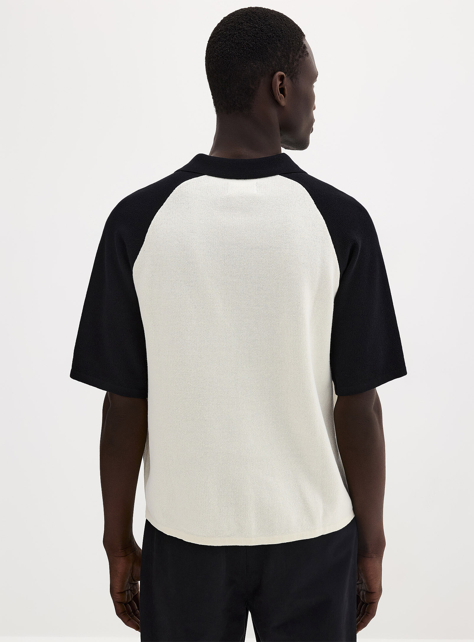Raglan Sleeve Contrast Polo
