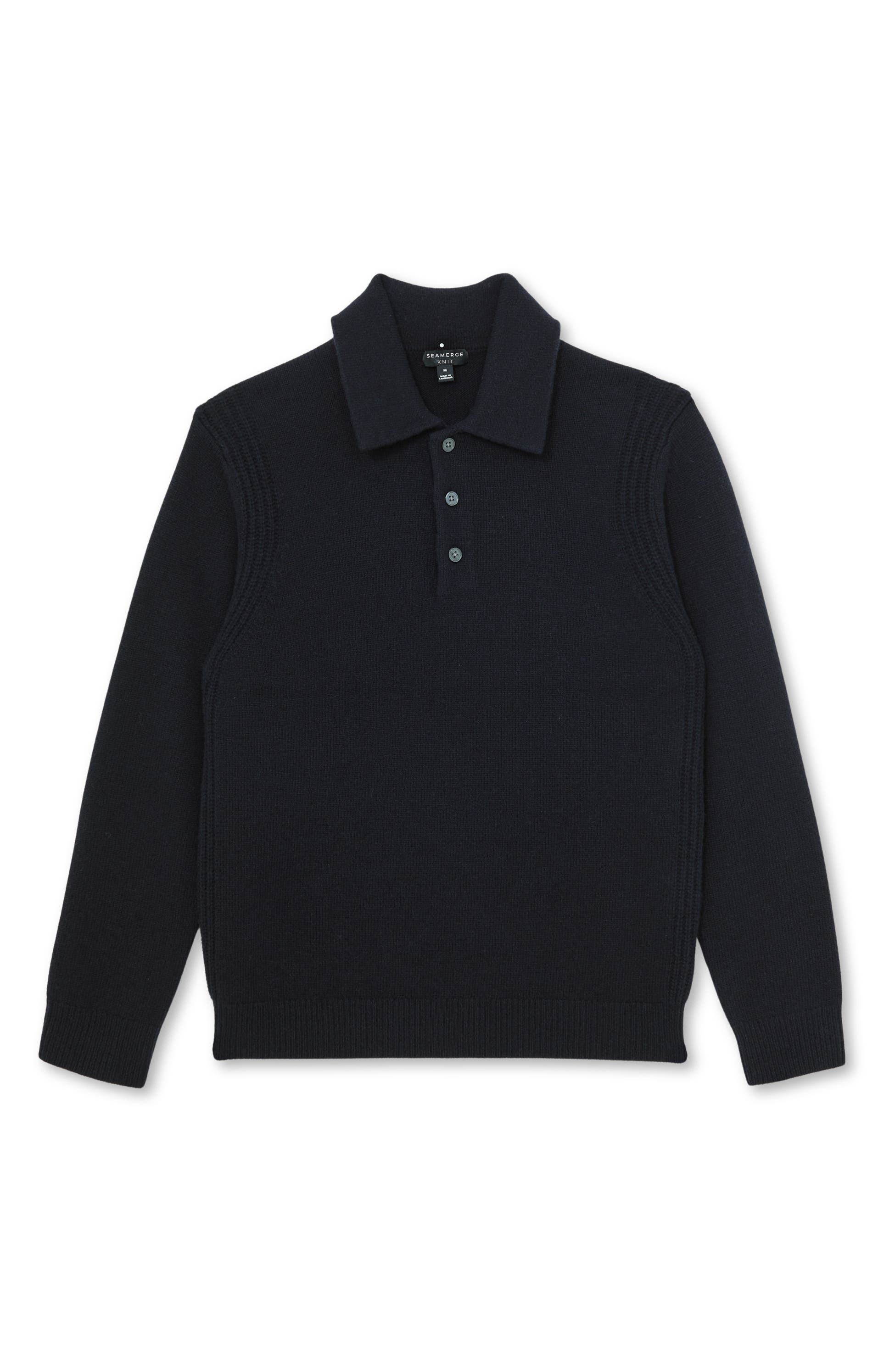 Men’s Deansgate Wool & Cashmere Polo Sweater