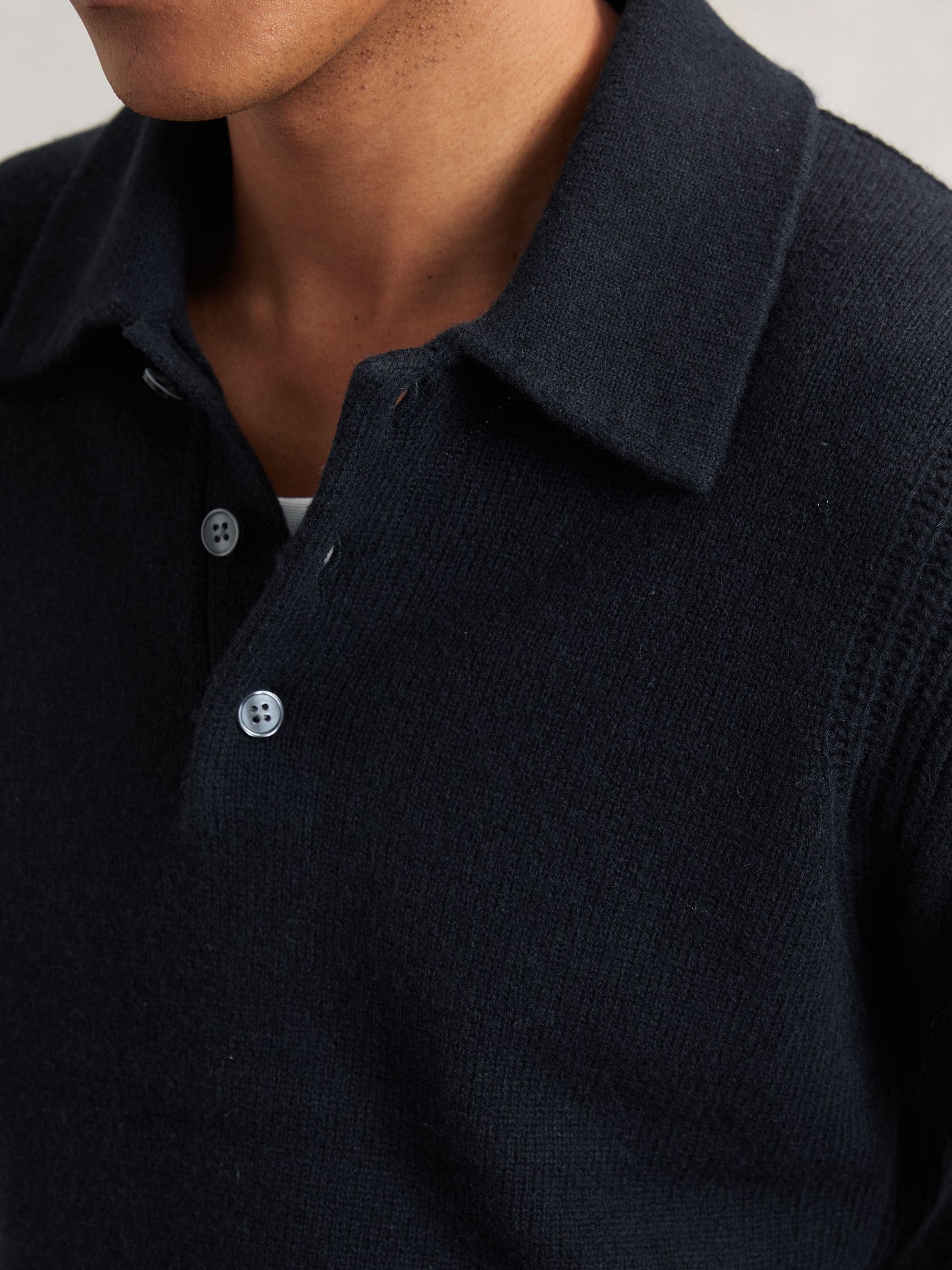 Men’s Deansgate Wool & Cashmere Polo Sweater