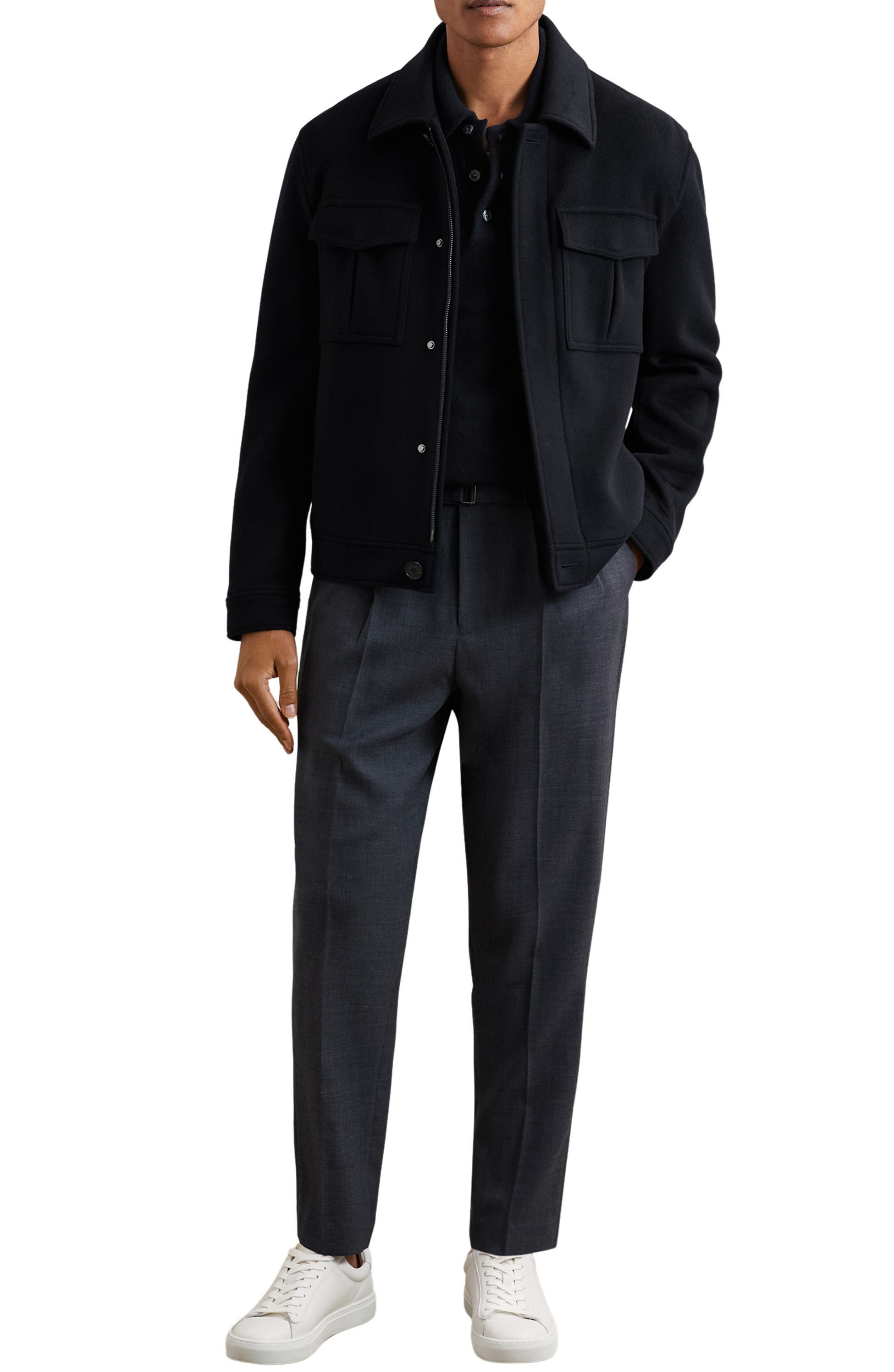 Men’s Deansgate Wool & Cashmere Polo Sweater