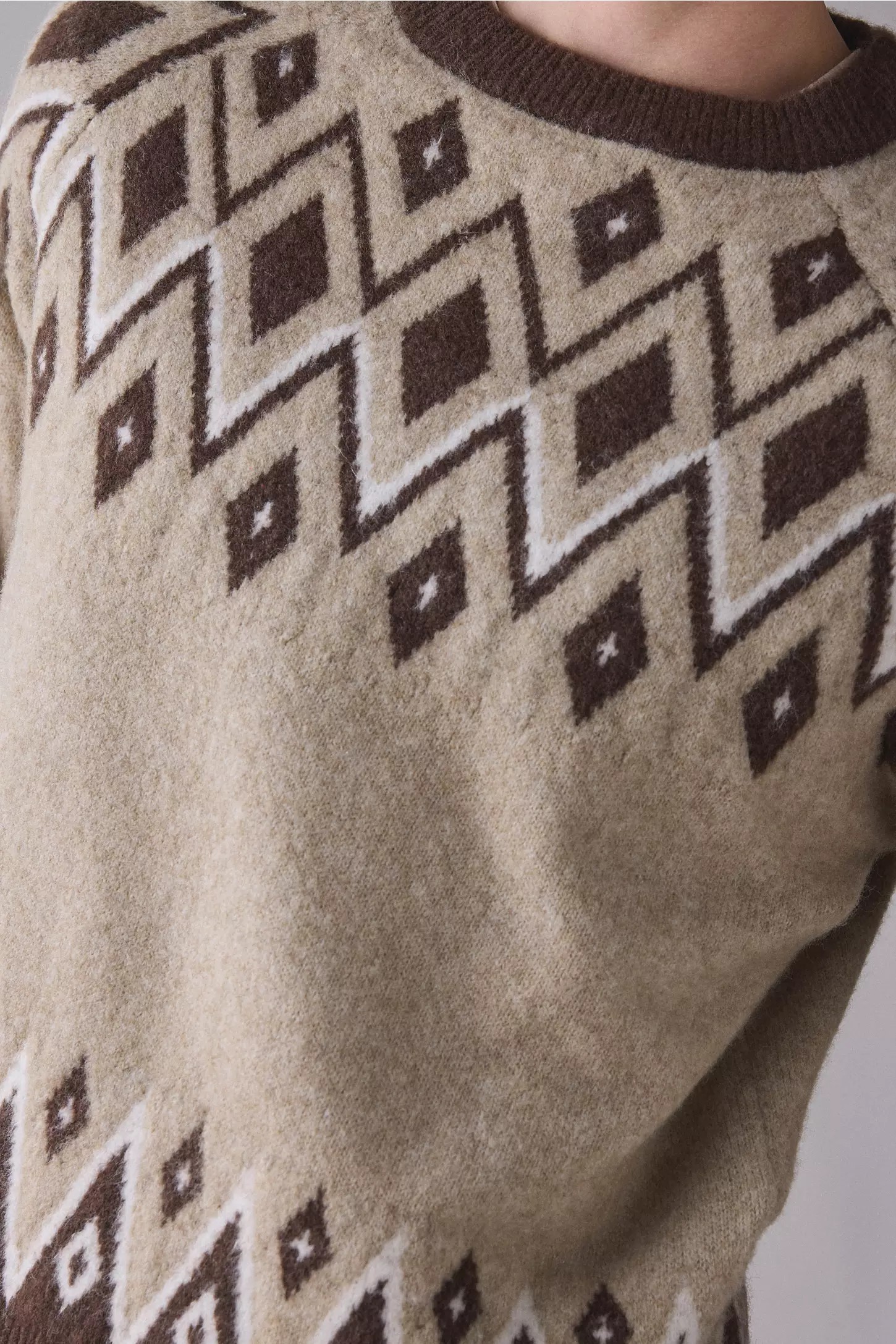 Men’s Fair isle Everyday Cozy Crew Neck Sweater