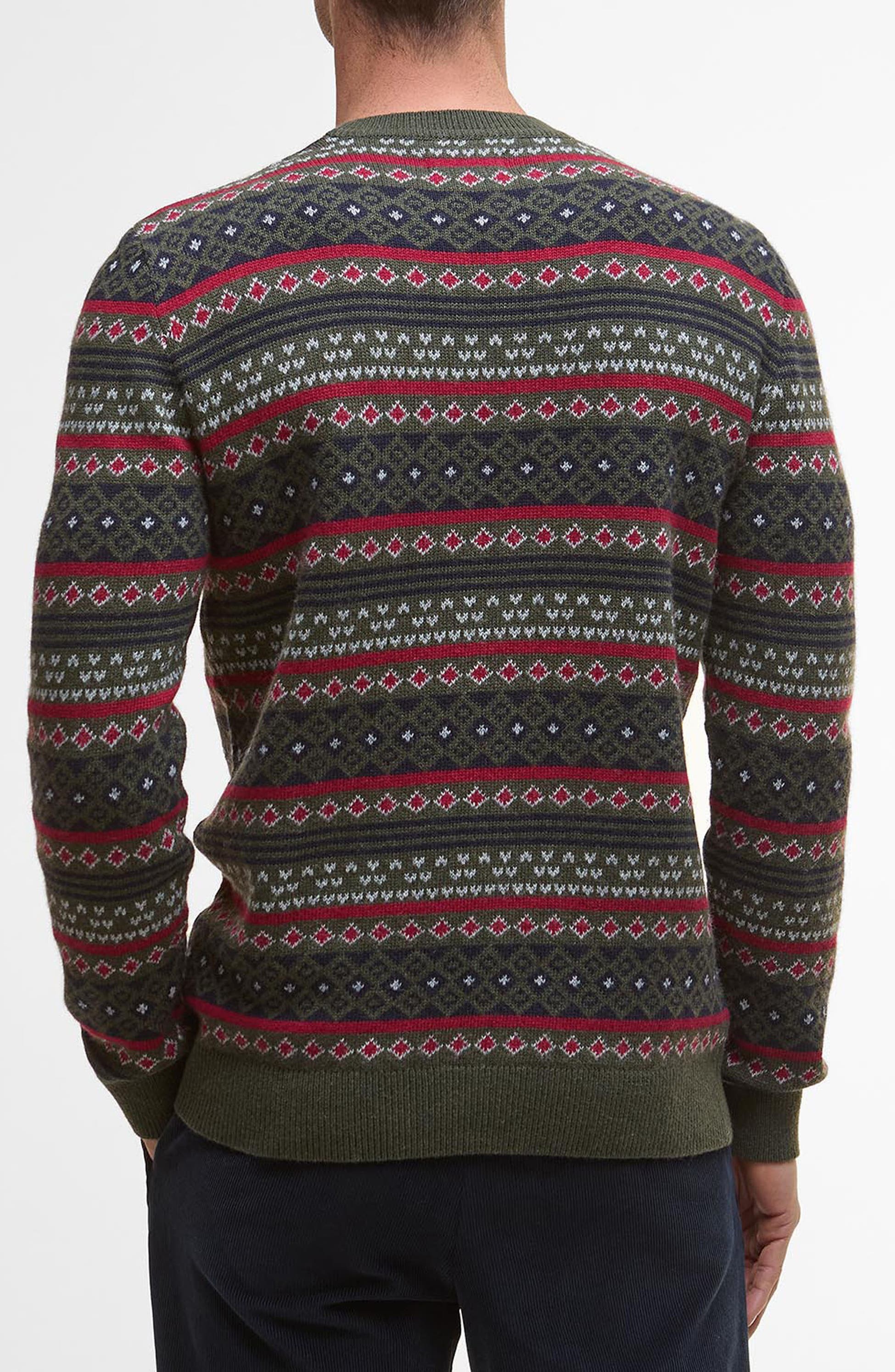 Men’s Fair Isle Wool & Cotton Crewneck Sweater