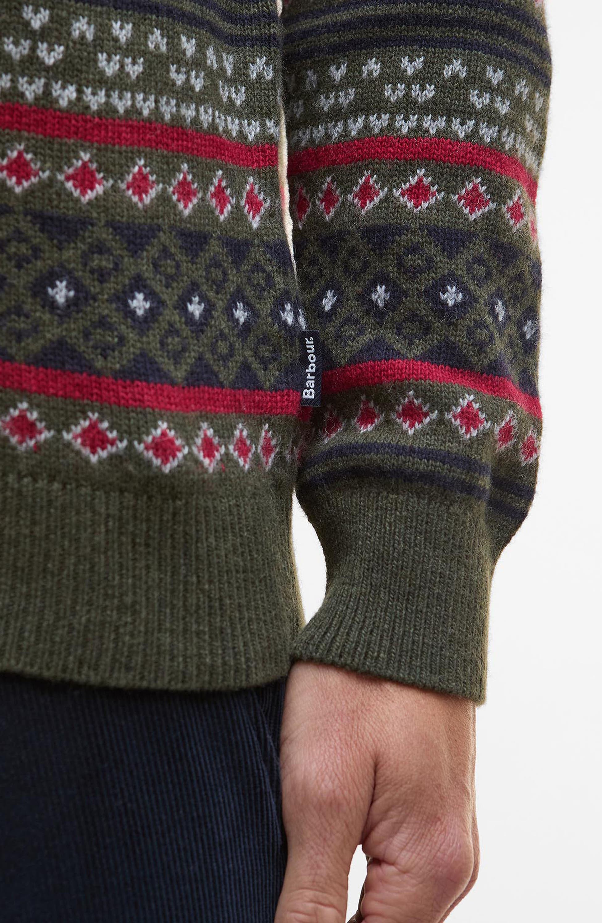 Men’s Fair Isle Wool & Cotton Crewneck Sweater