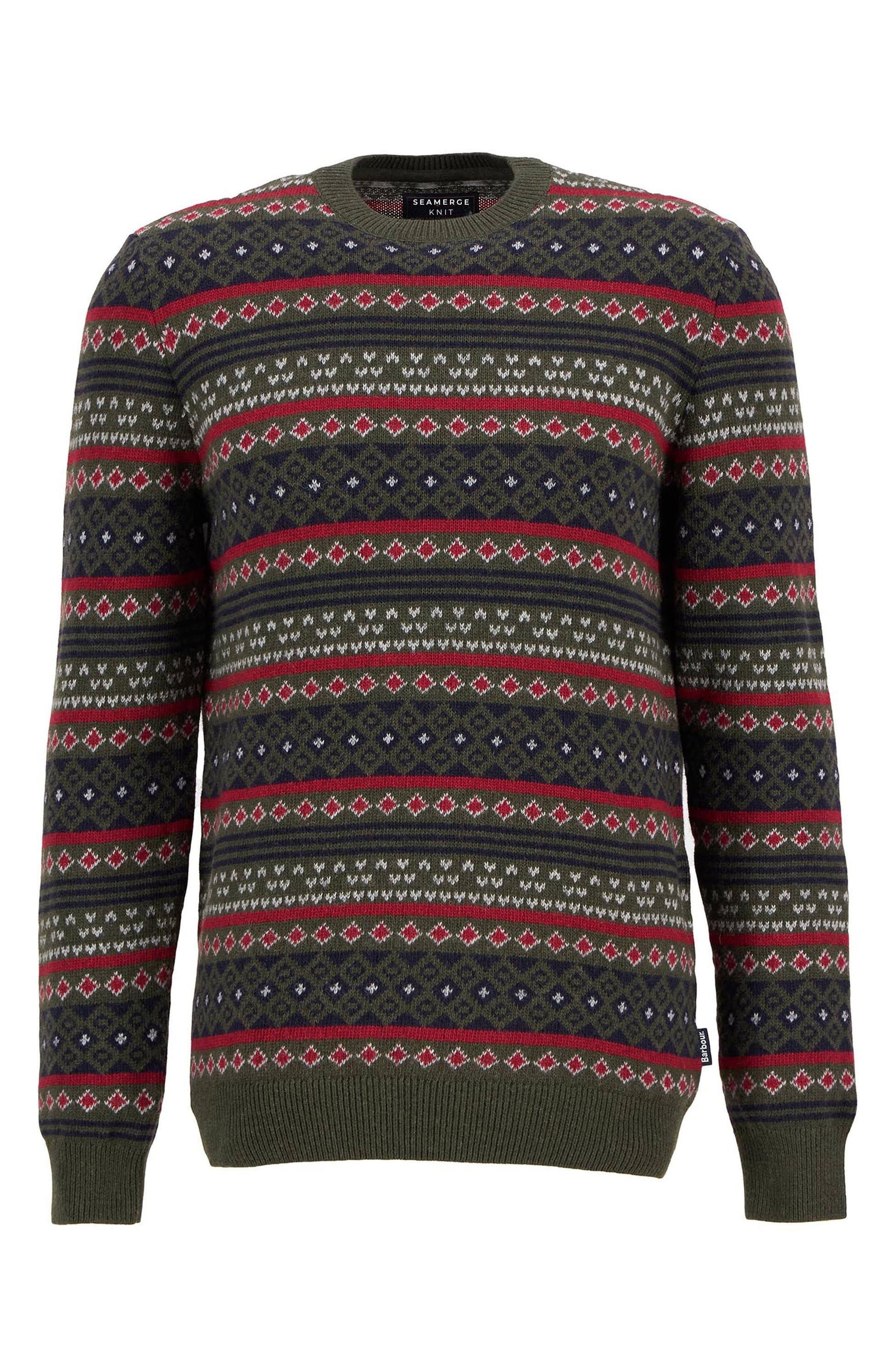Men’s Fair Isle Wool & Cotton Crewneck Sweater
