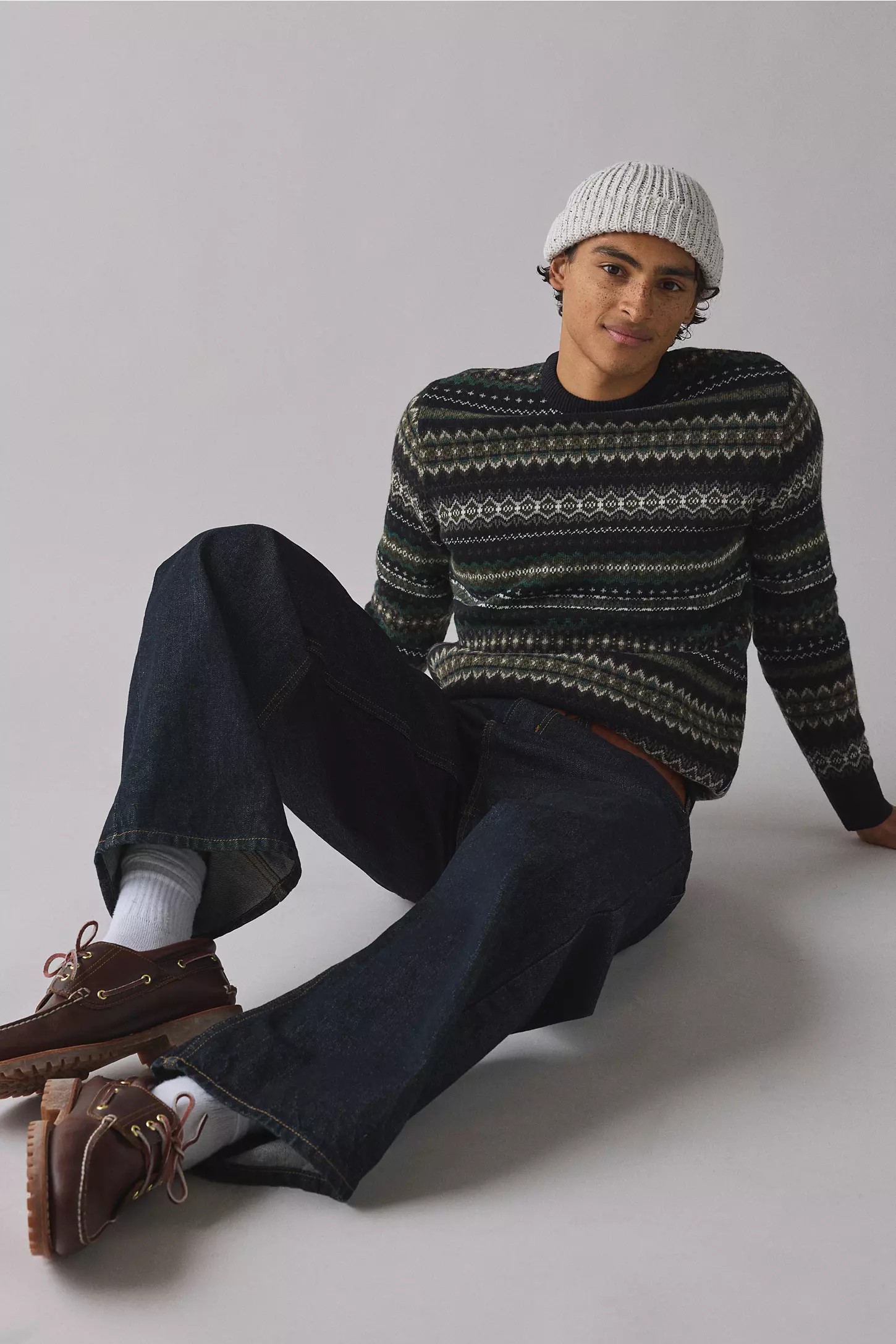 Men’s Heritage Fair Isle Crew Neck Sweater