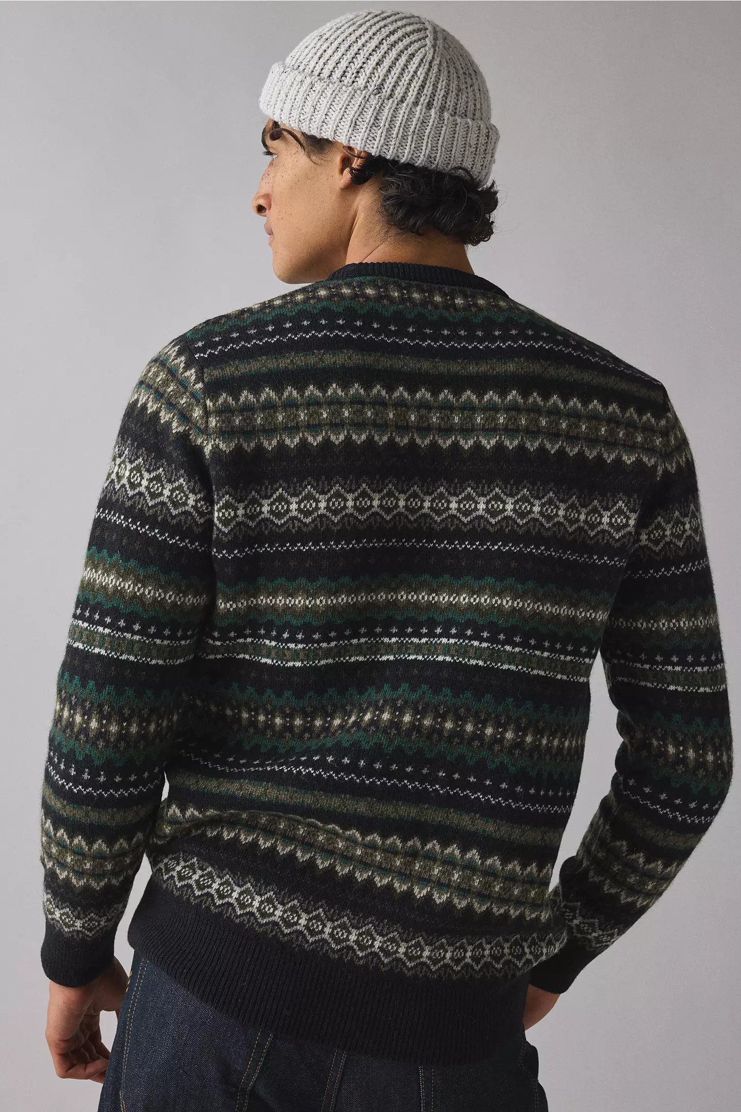 Men’s Heritage Fair Isle Crew Neck Sweater
