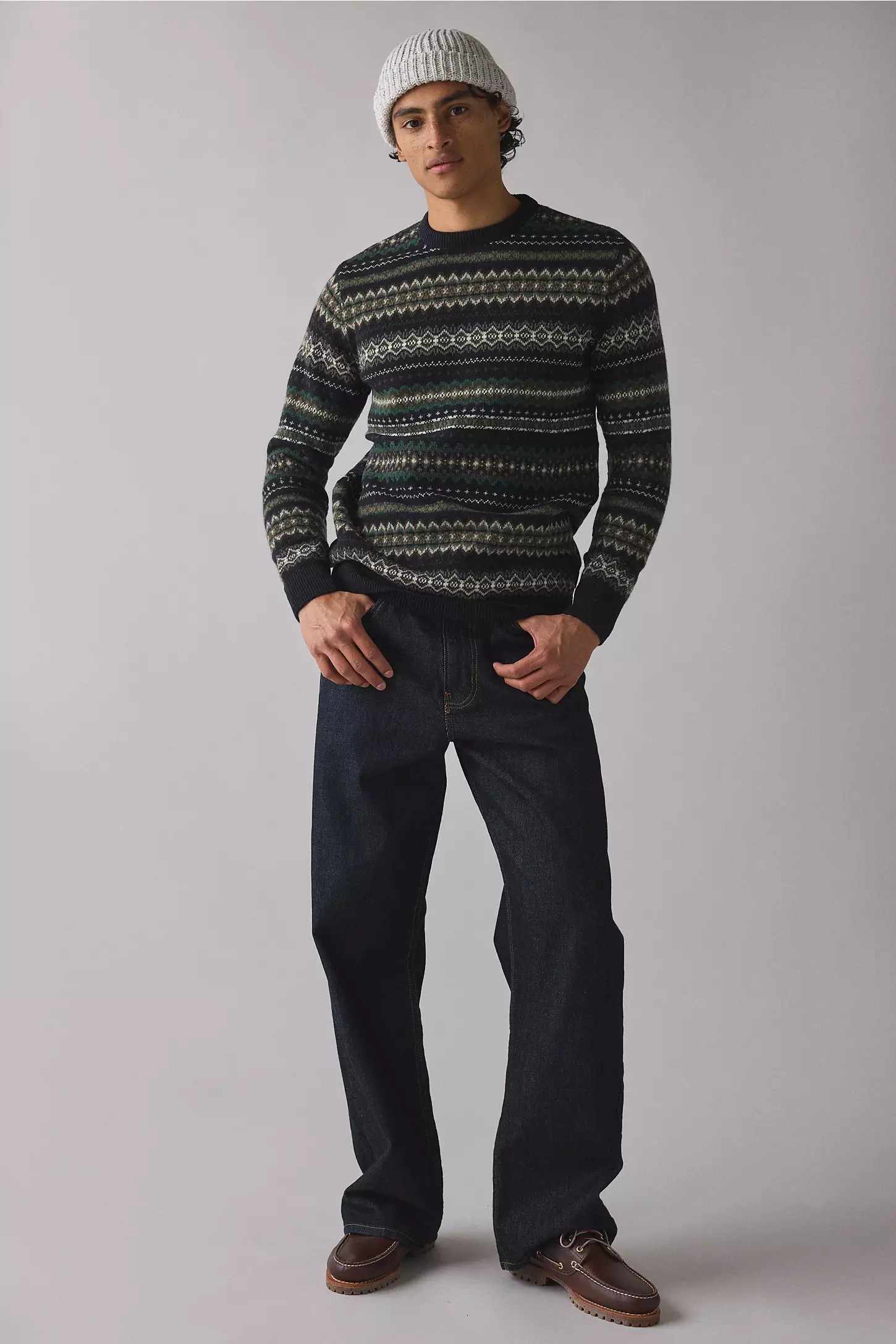 Men’s Heritage Fair Isle Crew Neck Sweater