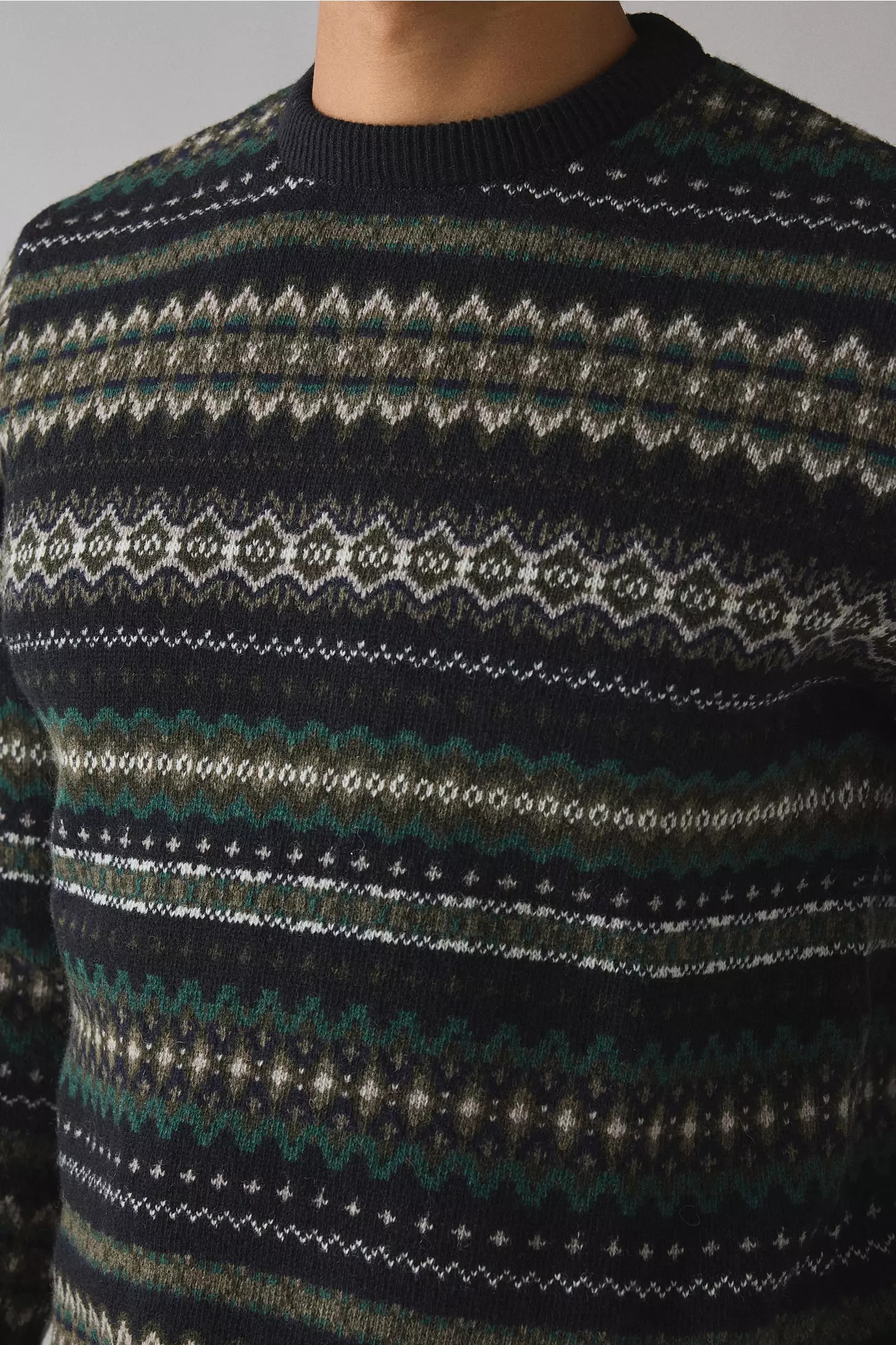 Men’s Heritage Fair Isle Crew Neck Sweater