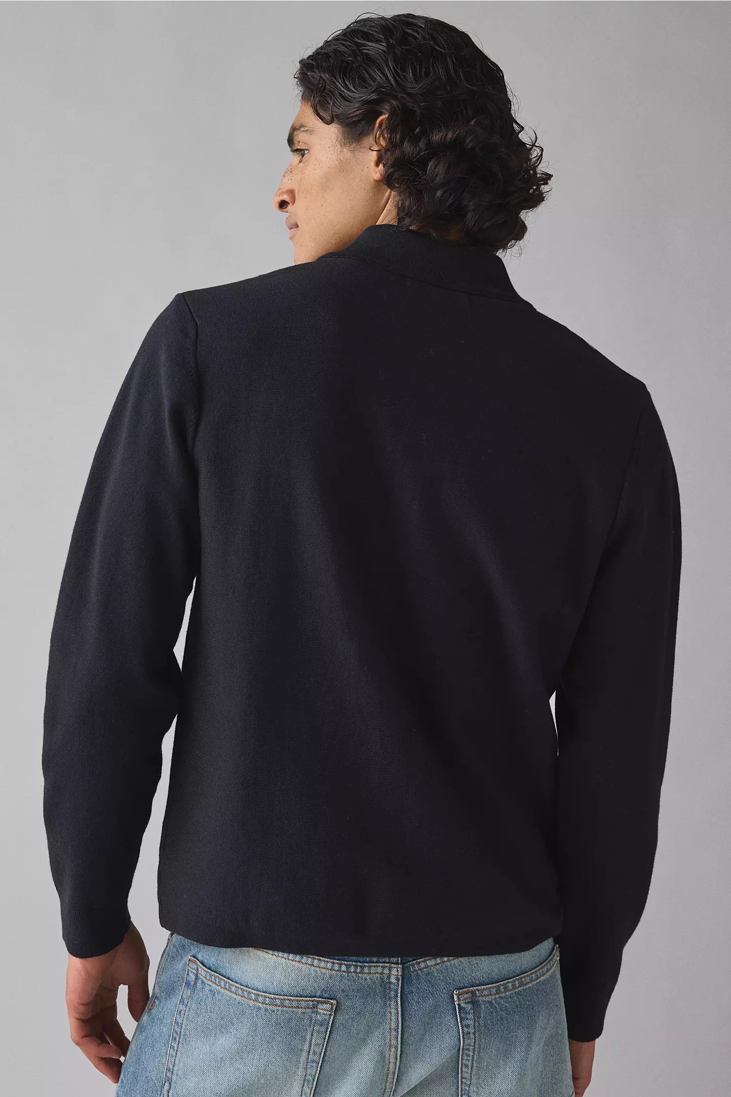 Men’s Lennox Milano Stripe Knitted Polo Sweater