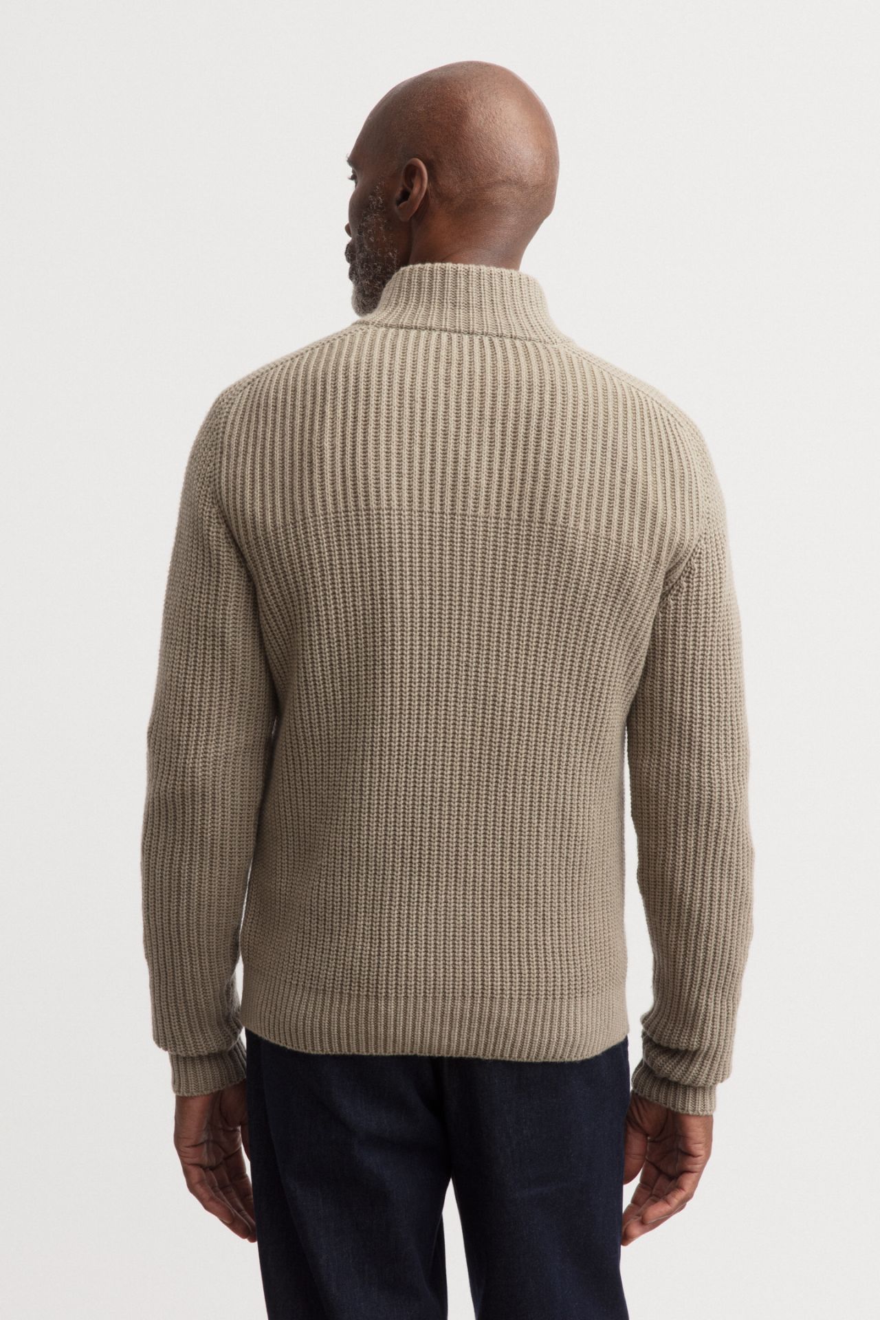 Men’s Stonewashed 100% Cashmere Cardigan Sweater