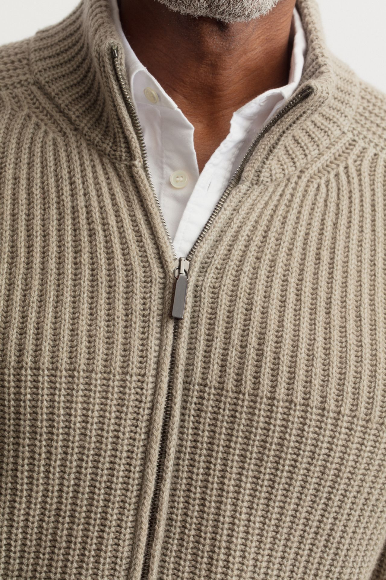 Men’s Stonewashed 100% Cashmere Cardigan Sweater