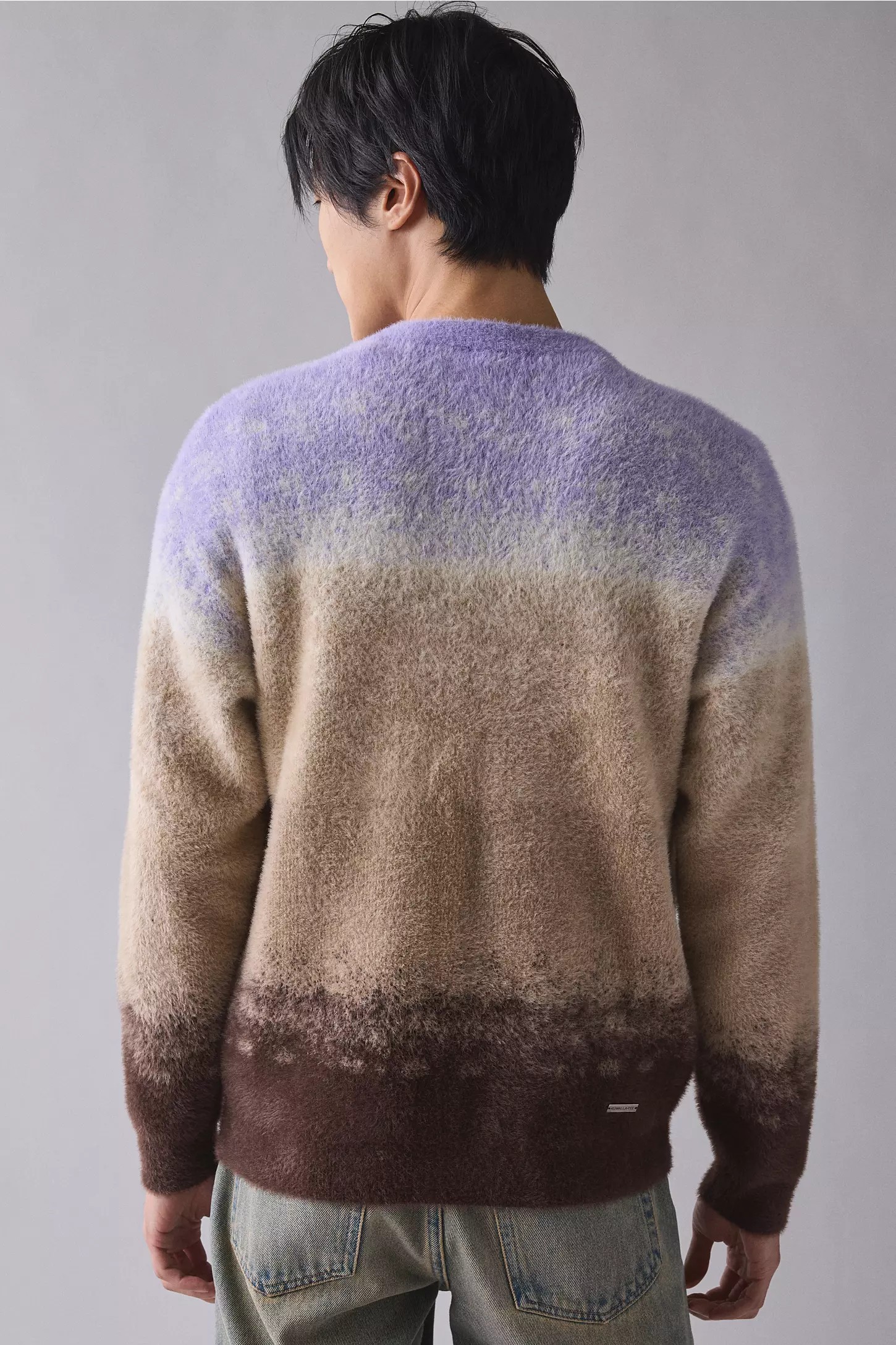 Men’s Tee Gradient Knit Crew Neck Sweater