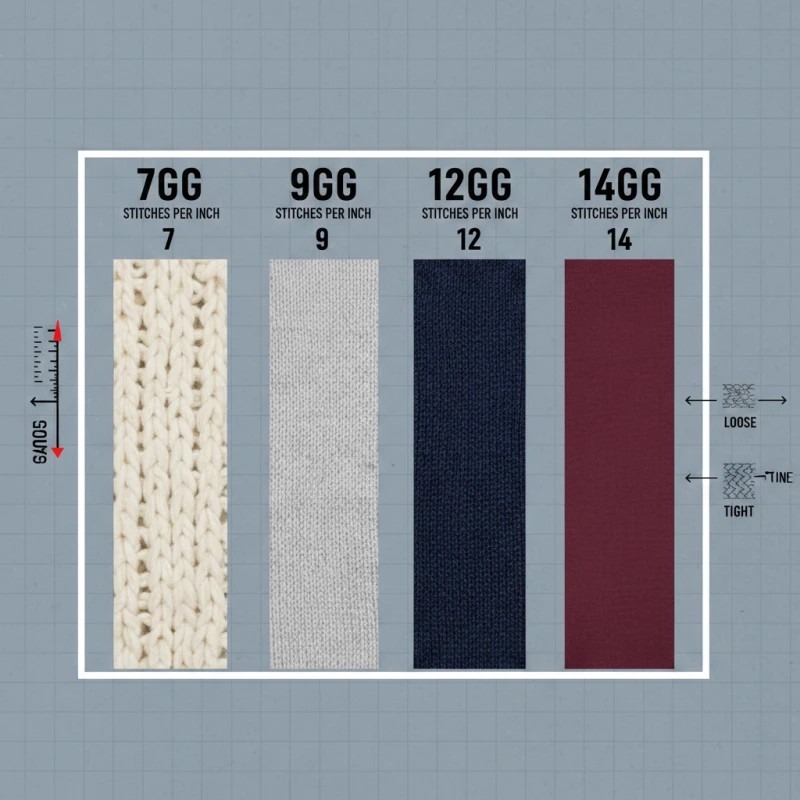 Gauge Comparison Swatch